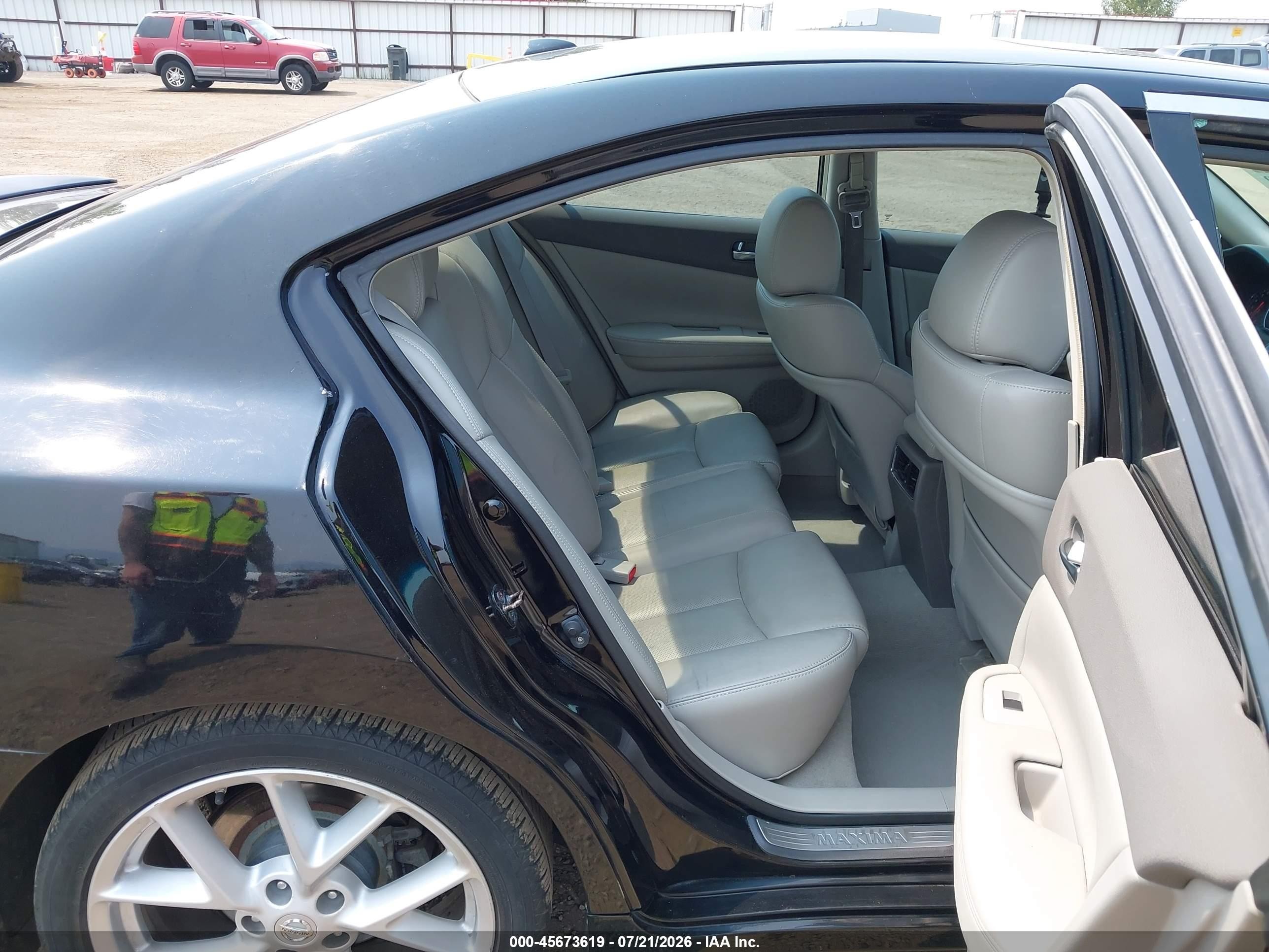 2009 Nissan Maxima 3.5 Sv Black vin: 1N4AA51E79C818593