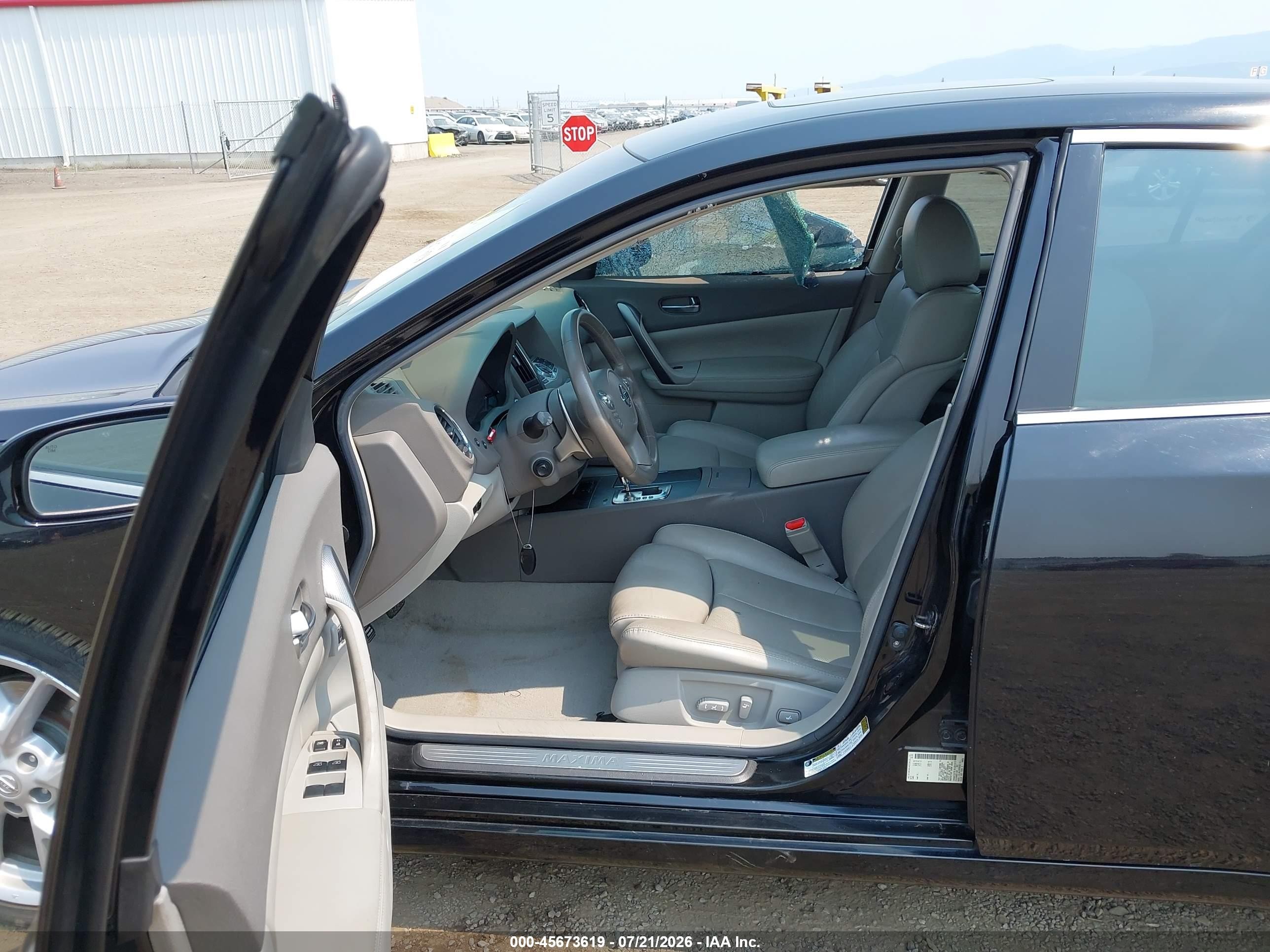 2009 Nissan Maxima 3.5 Sv Black vin: 1N4AA51E79C818593
