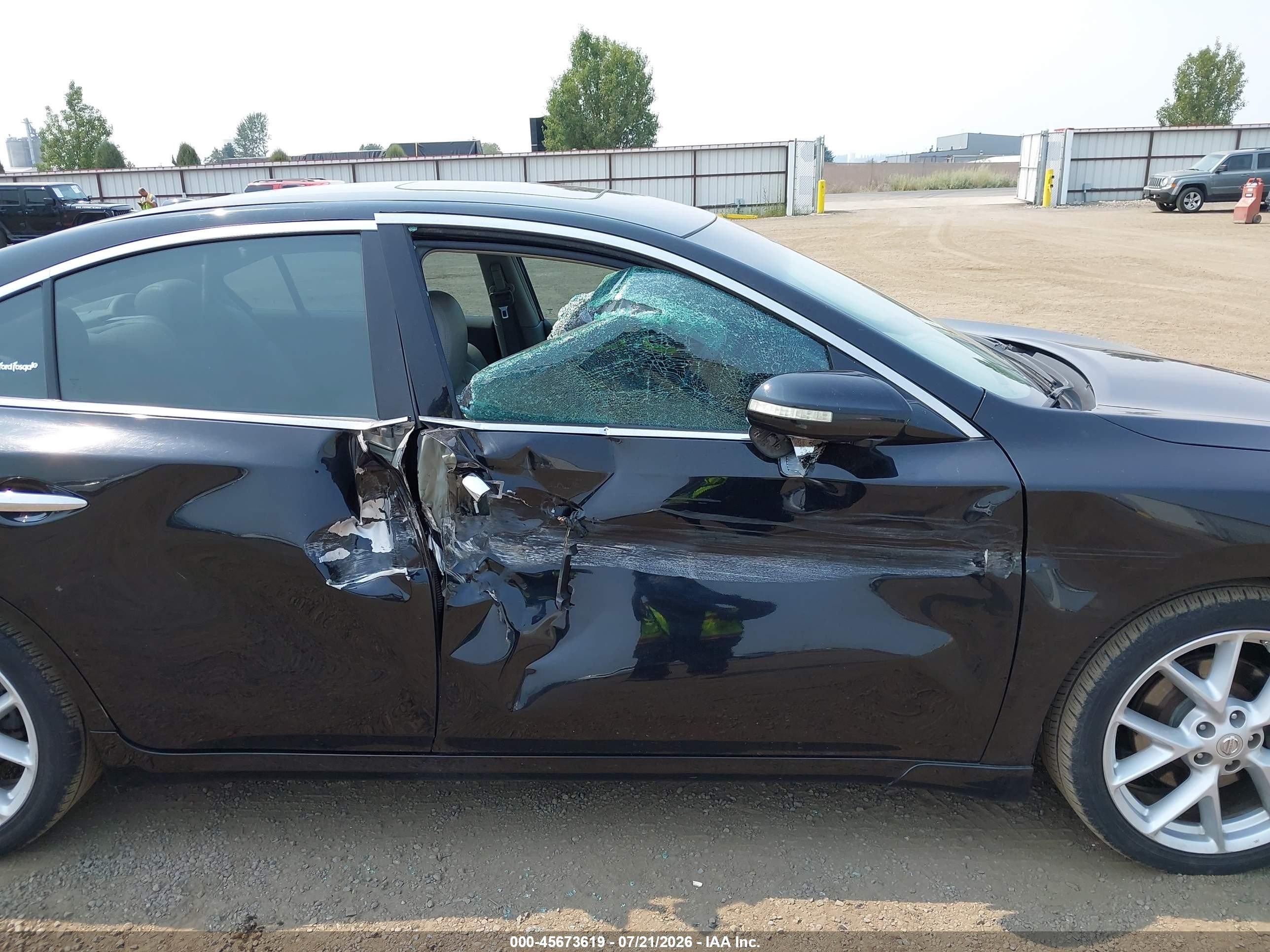 2009 Nissan Maxima 3.5 Sv Black vin: 1N4AA51E79C818593
