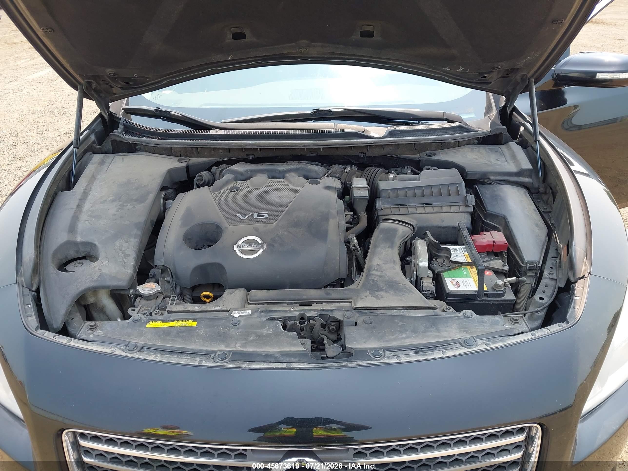 2009 Nissan Maxima 3.5 Sv Black vin: 1N4AA51E79C818593