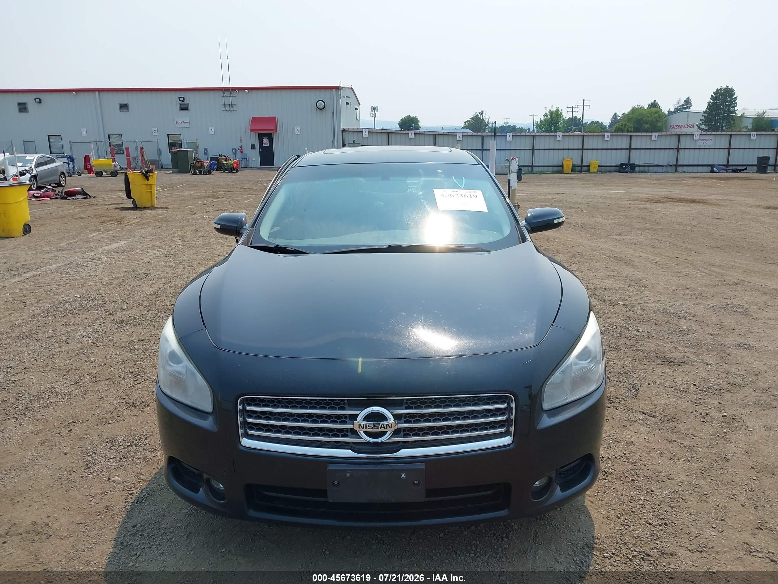 2009 Nissan Maxima 3.5 Sv Black vin: 1N4AA51E79C818593