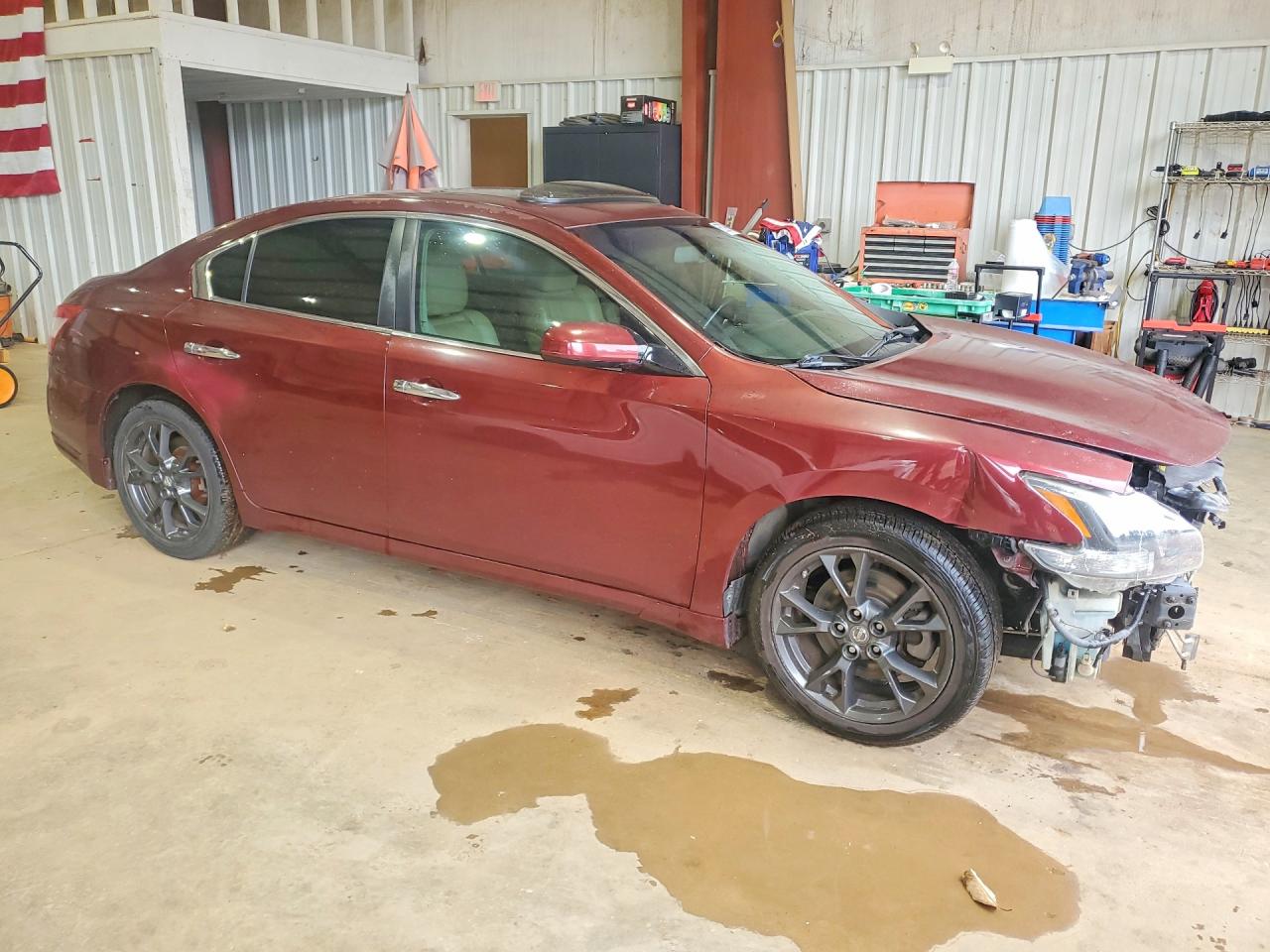 2009 Nissan Maxima 3.5 S Maroon vin: 1N4AA51E79C836530