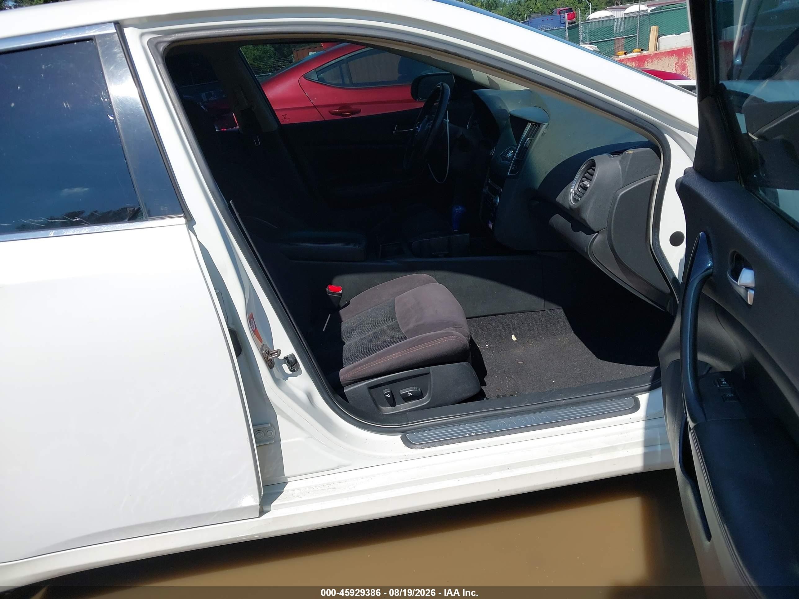 2009 Nissan Maxima 3.5 S White vin: 1N4AA51E79C841596