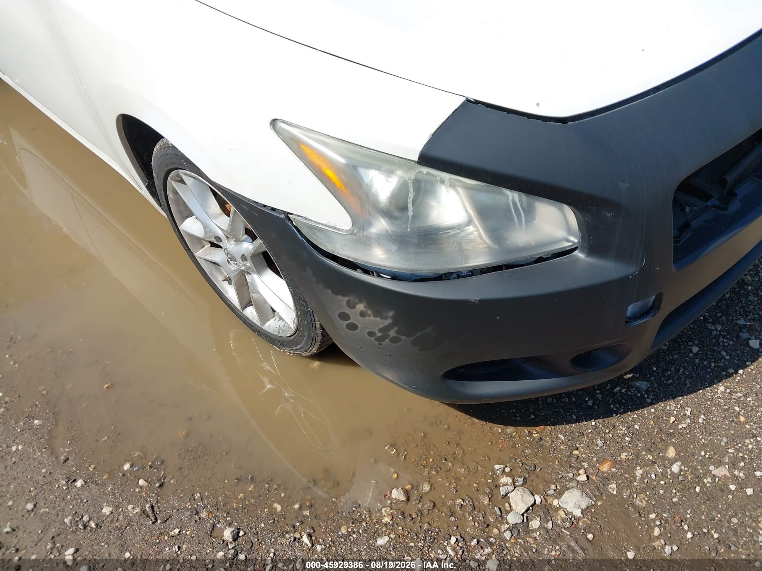 2009 Nissan Maxima 3.5 S White vin: 1N4AA51E79C841596