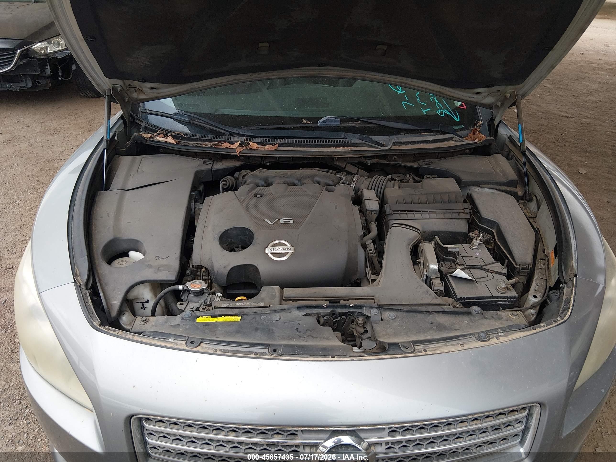 2009 Nissan Maxima 3.5 Sv Gray vin: 1N4AA51E89C802693