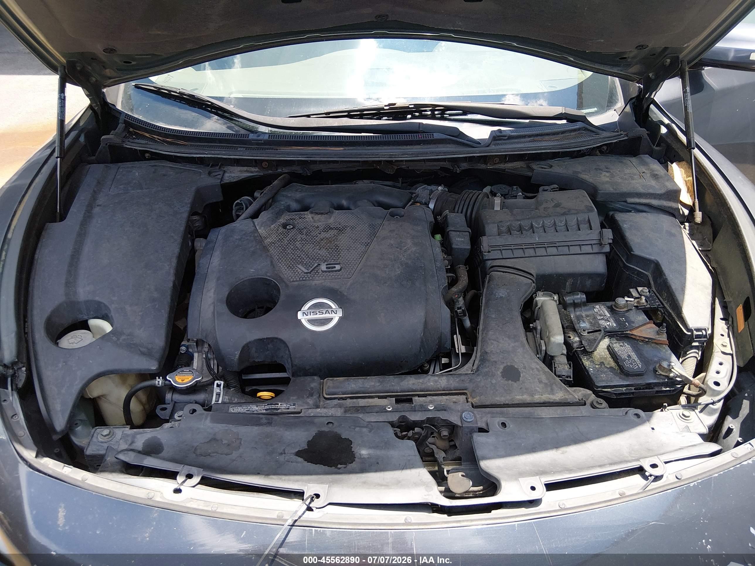 2009 Nissan Maxima 3.5 Sv Gray vin: 1N4AA51E89C806484