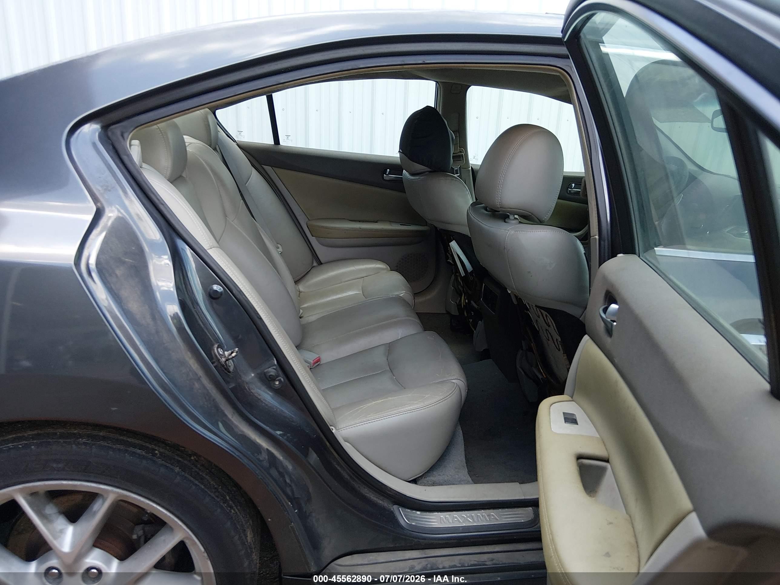 2009 Nissan Maxima 3.5 Sv Gray vin: 1N4AA51E89C806484