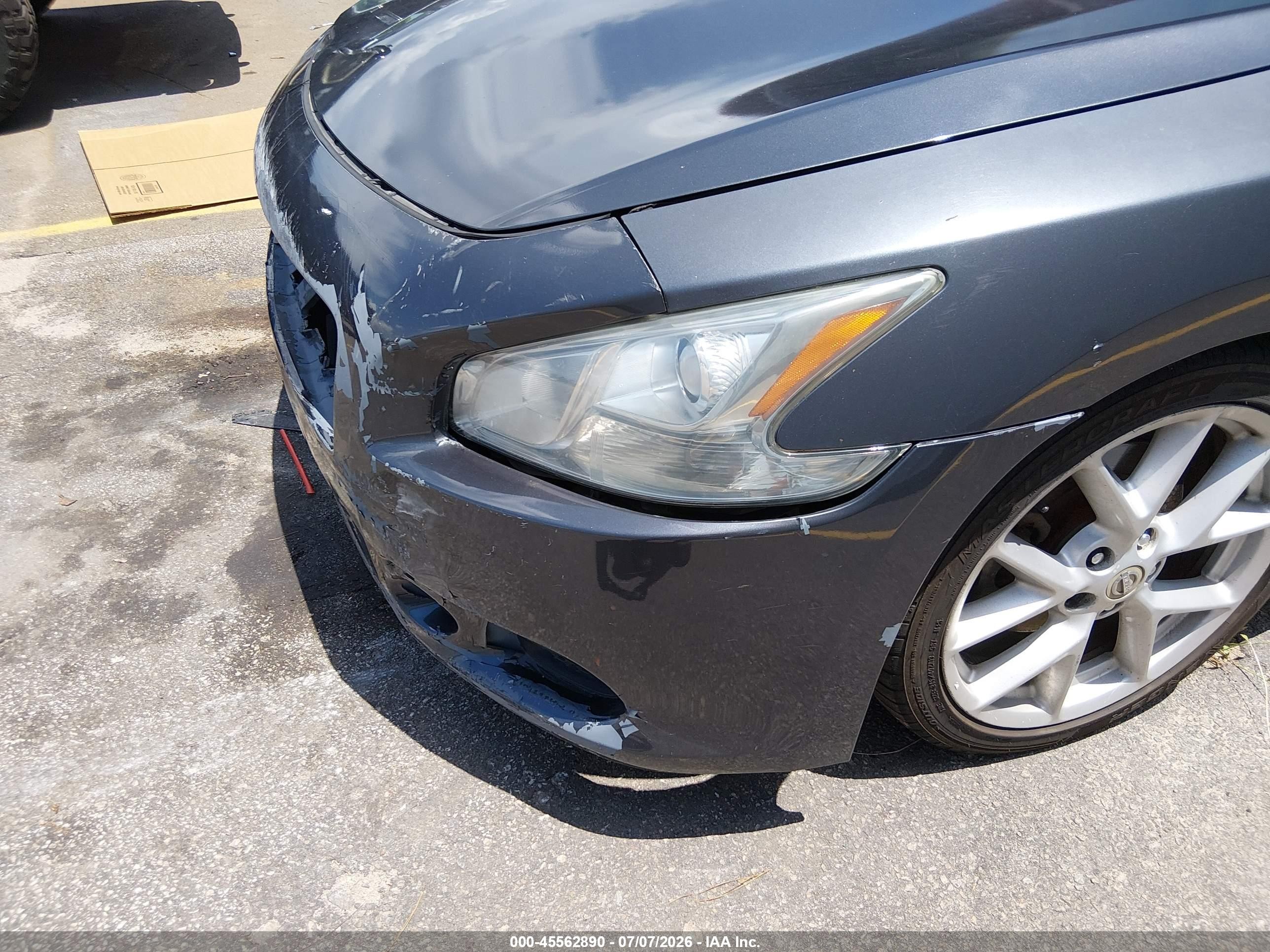 2009 Nissan Maxima 3.5 Sv Gray vin: 1N4AA51E89C806484