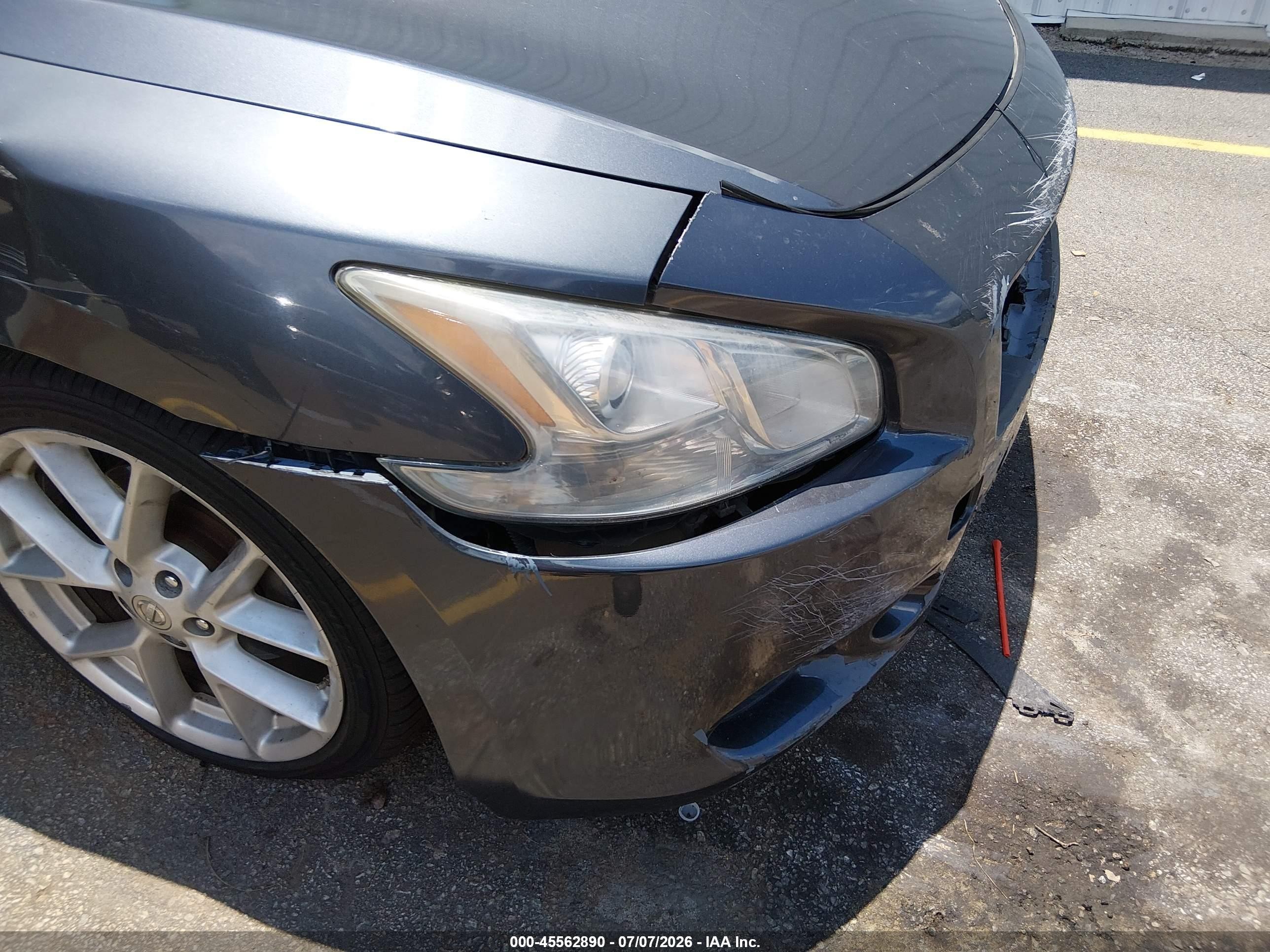 2009 Nissan Maxima 3.5 Sv Gray vin: 1N4AA51E89C806484