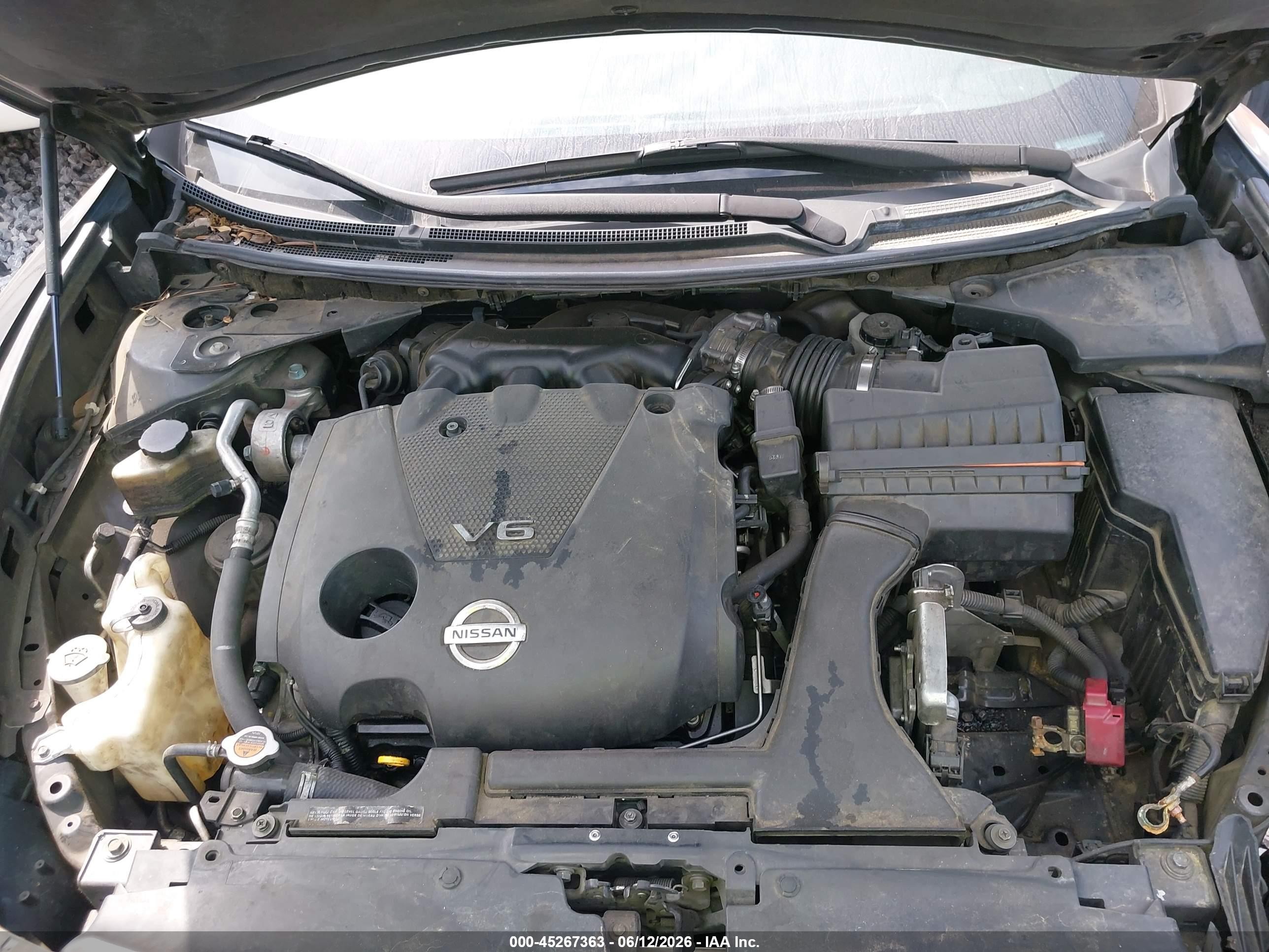 2009 Nissan Maxima 3.5 Sv Black vin: 1N4AA51E89C807957