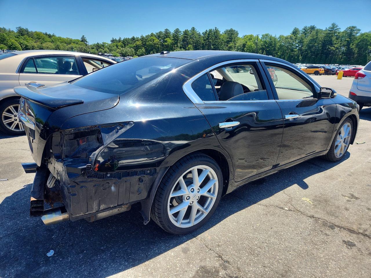 2009 Nissan Maxima 3.5 S Black vin: 1N4AA51E89C809403