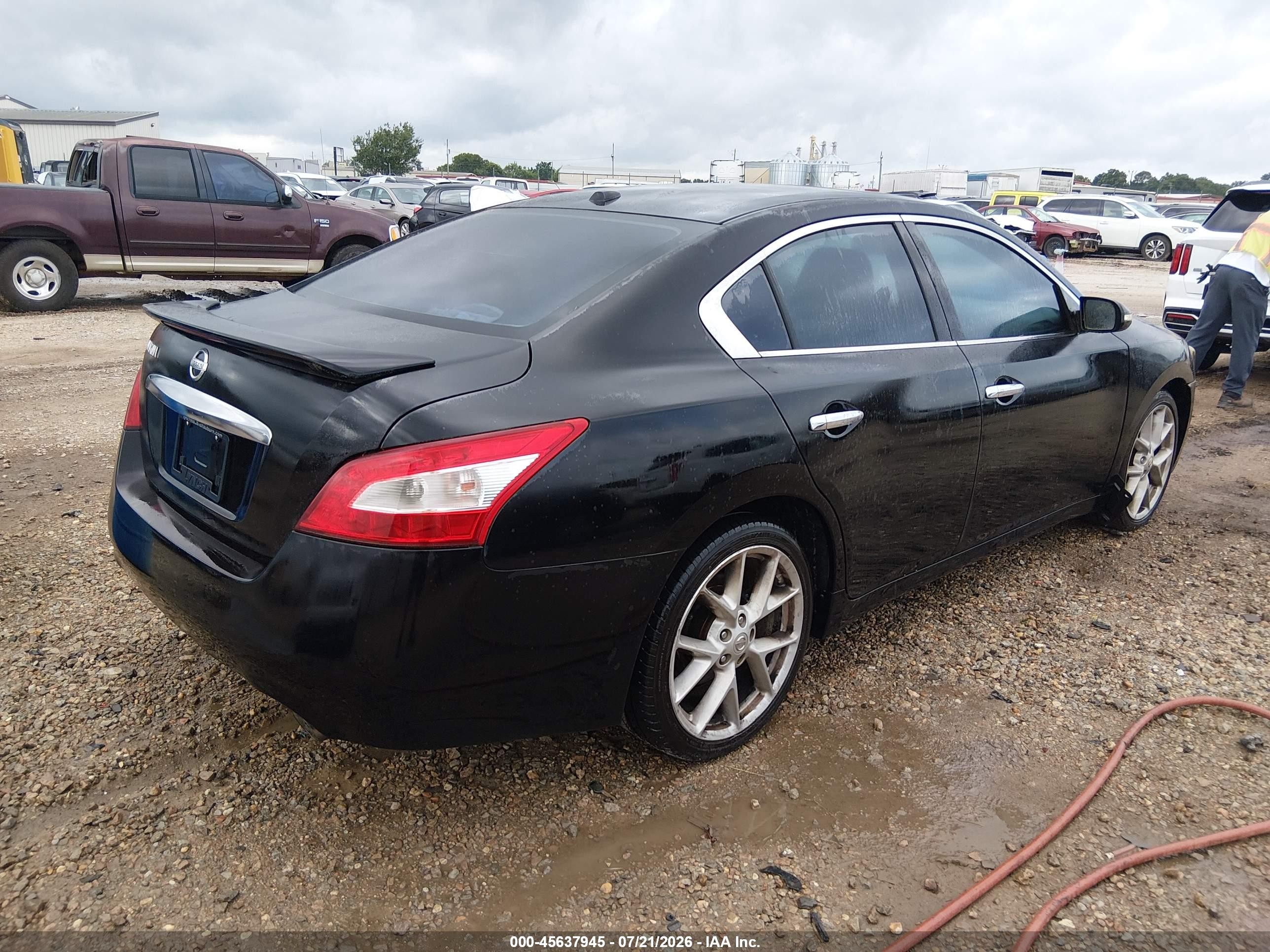 2009 Nissan Maxima 3.5 Sv Черный vin: 1N4AA51E89C811541