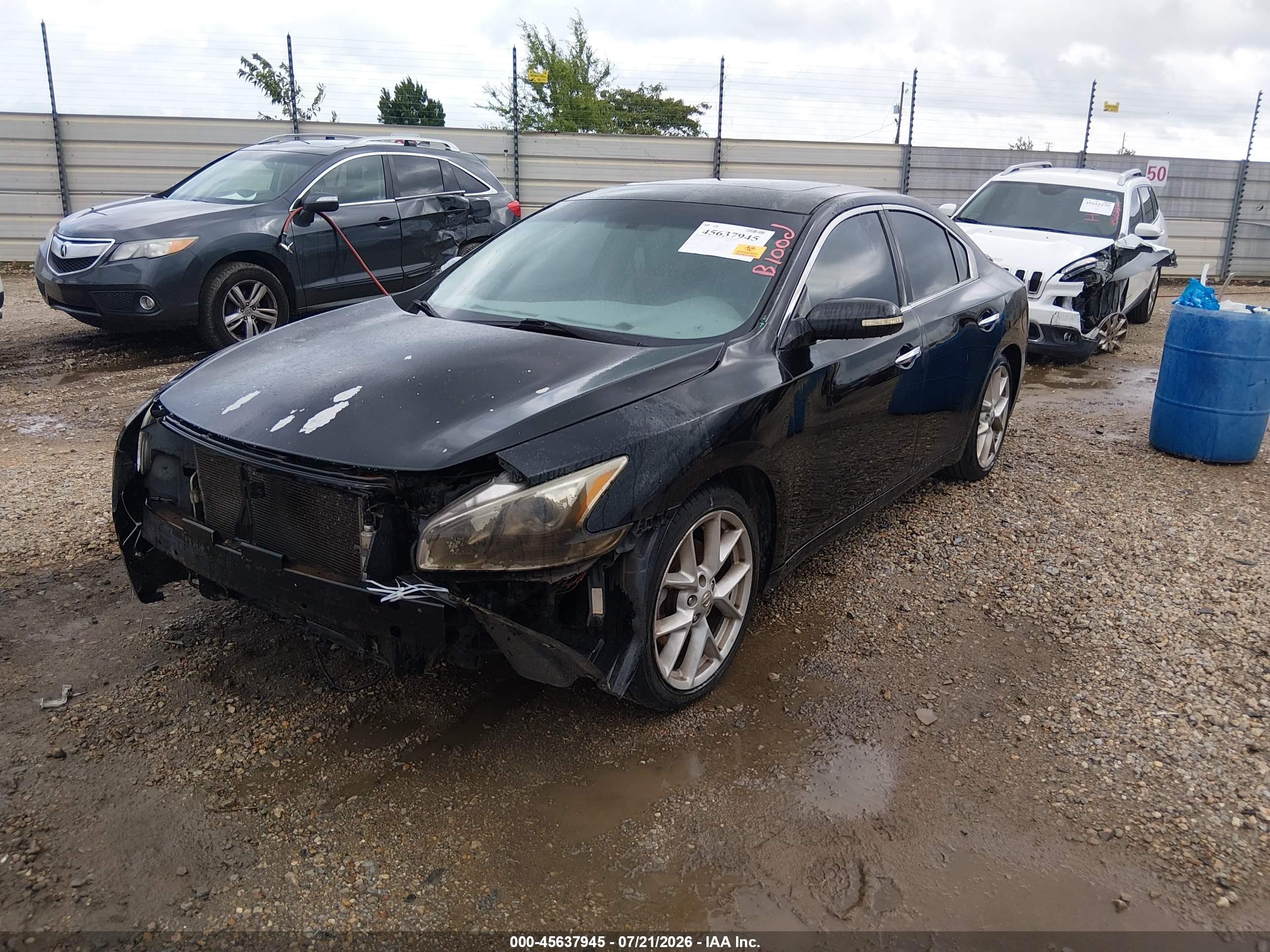 2009 Nissan Maxima 3.5 Sv Черный vin: 1N4AA51E89C811541