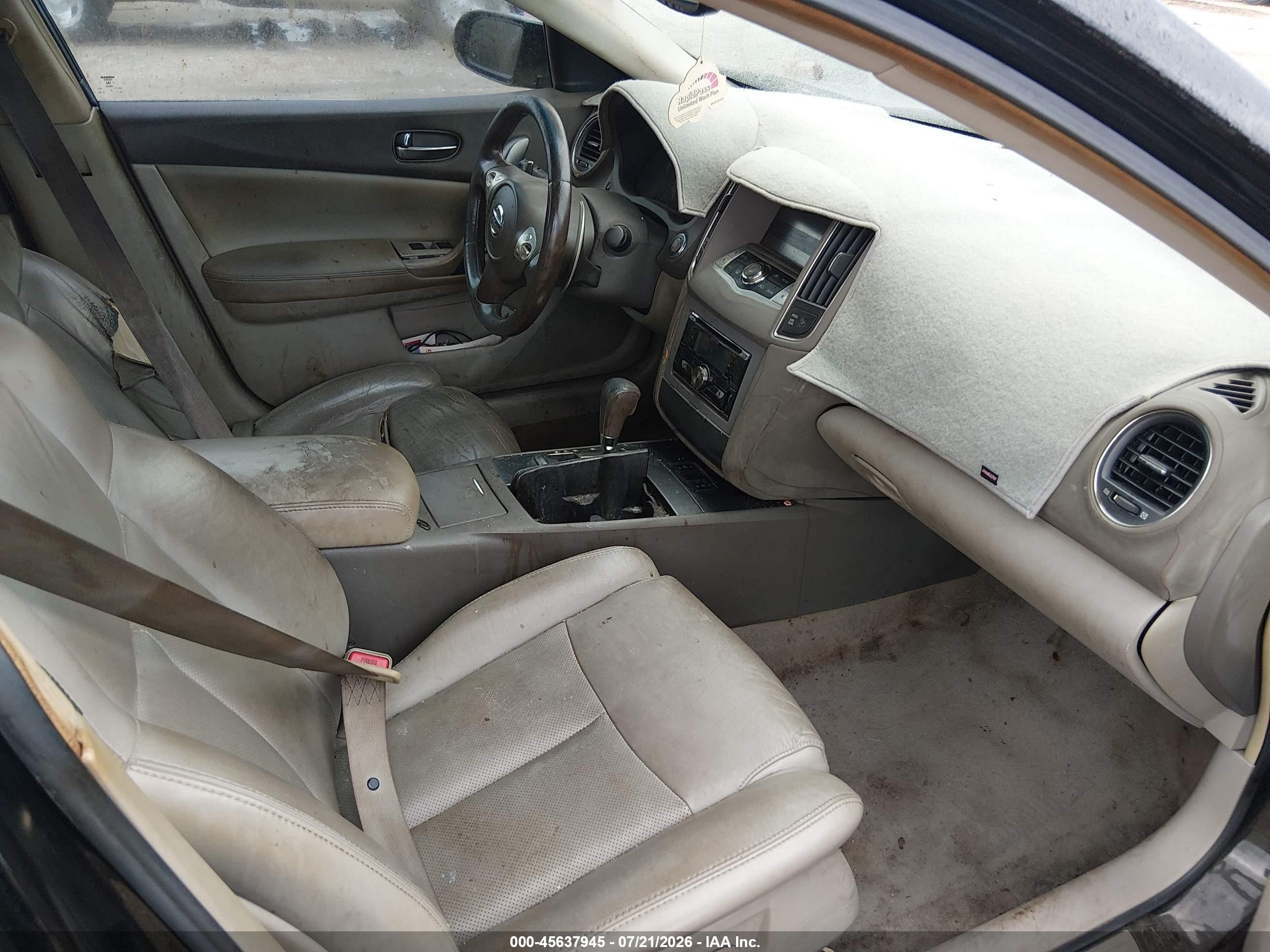 2009 Nissan Maxima 3.5 Sv Черный vin: 1N4AA51E89C811541