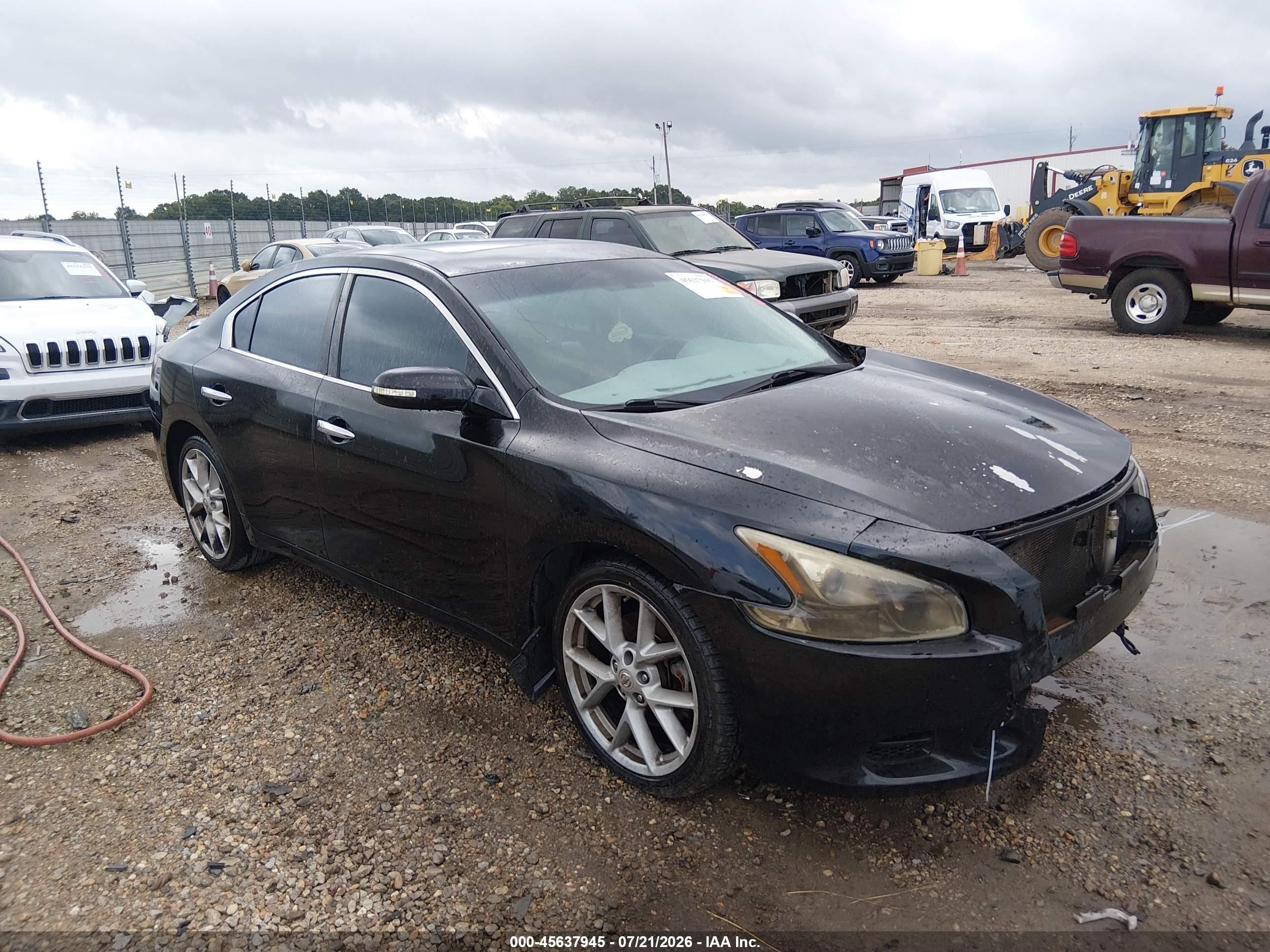 2009 Nissan Maxima 3.5 Sv Черный vin: 1N4AA51E89C811541