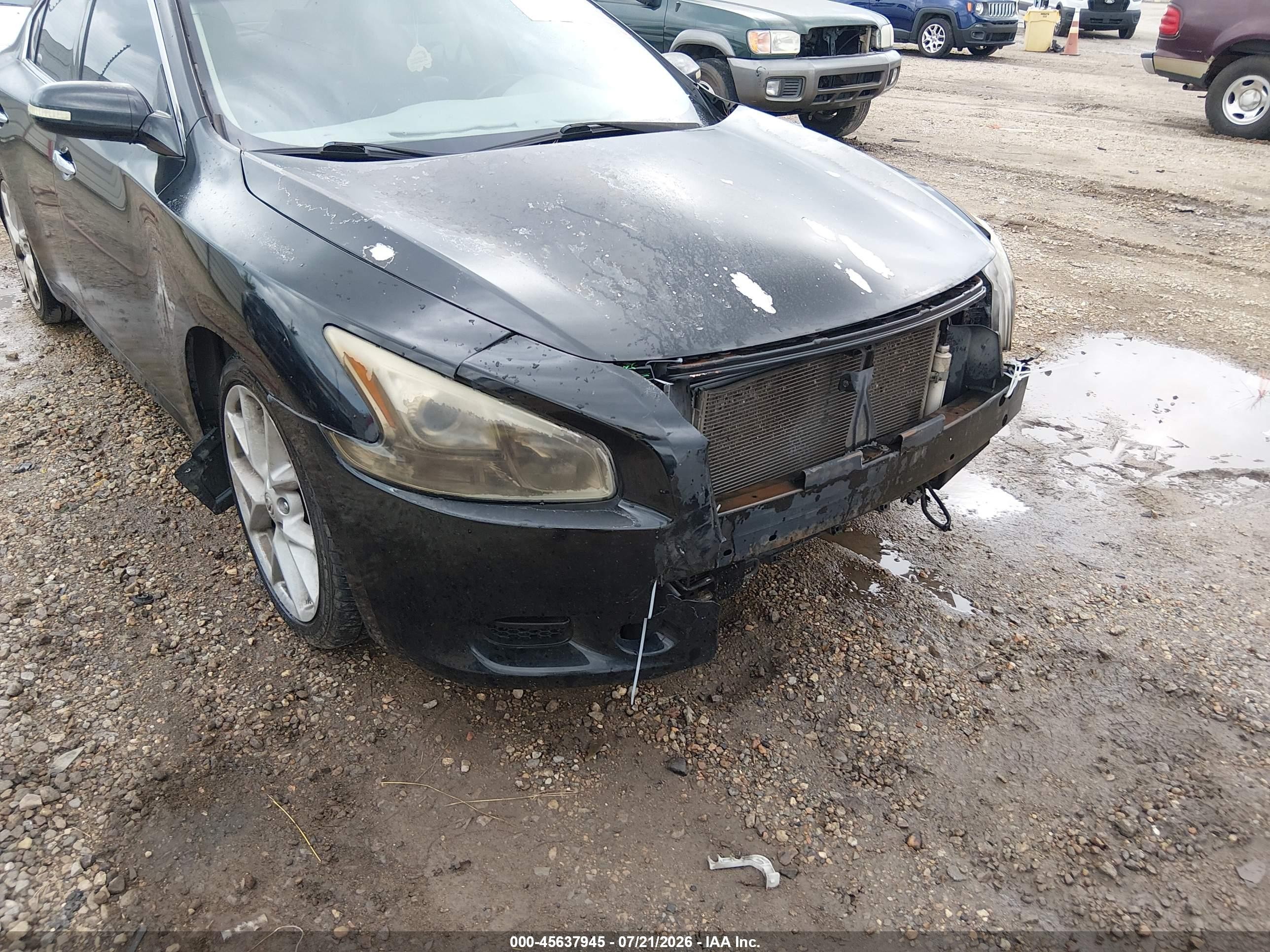 2009 Nissan Maxima 3.5 Sv Черный vin: 1N4AA51E89C811541