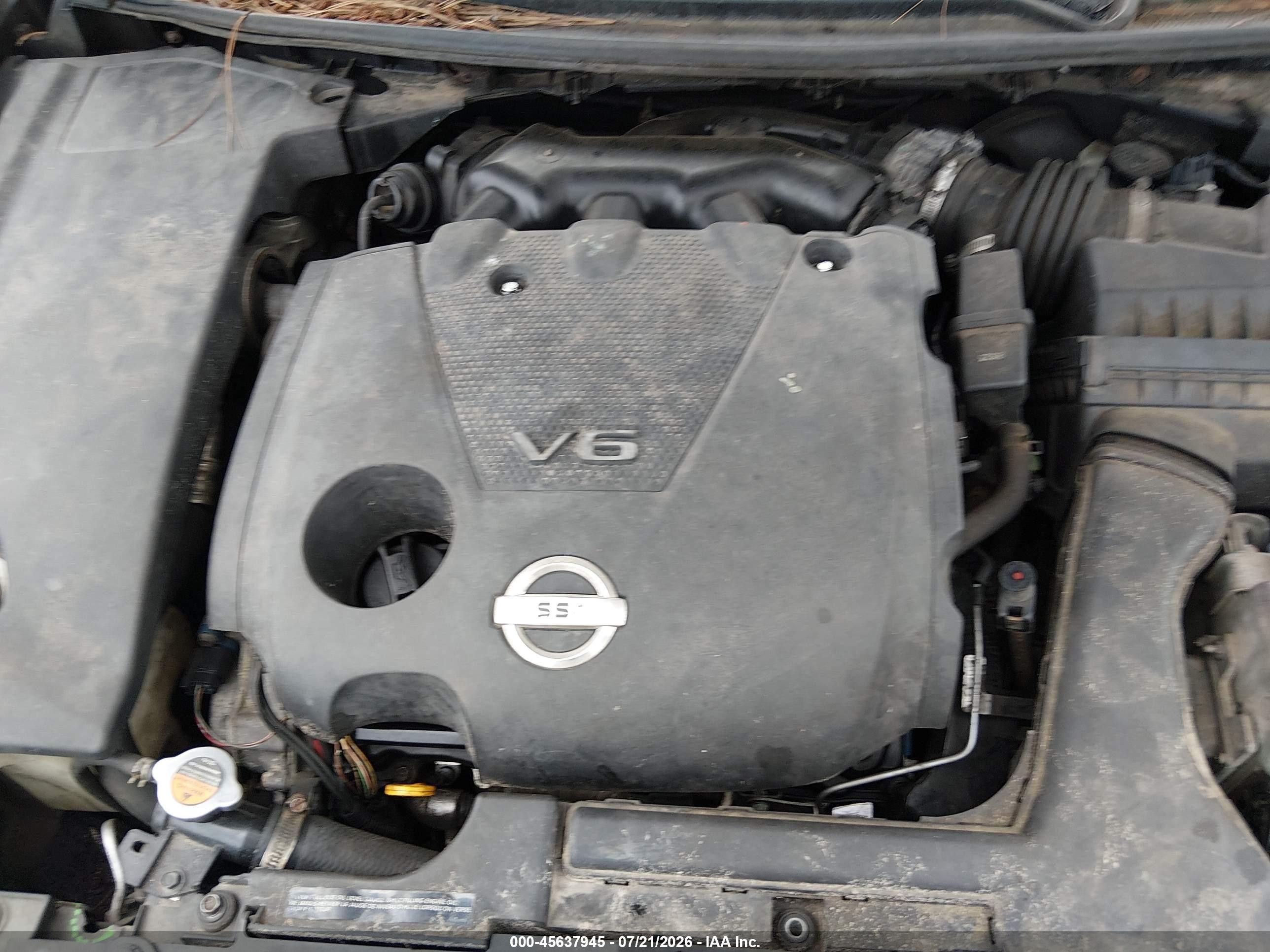 2009 Nissan Maxima 3.5 Sv Черный vin: 1N4AA51E89C811541