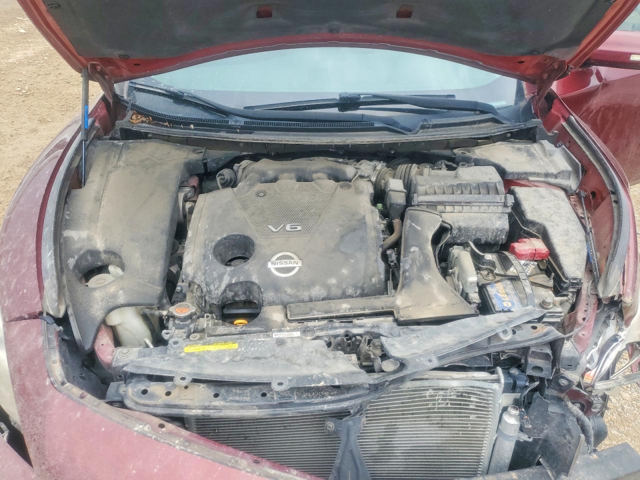 2009 Nissan Maxima 3.5 S Red vin: 1N4AA51E89C814987