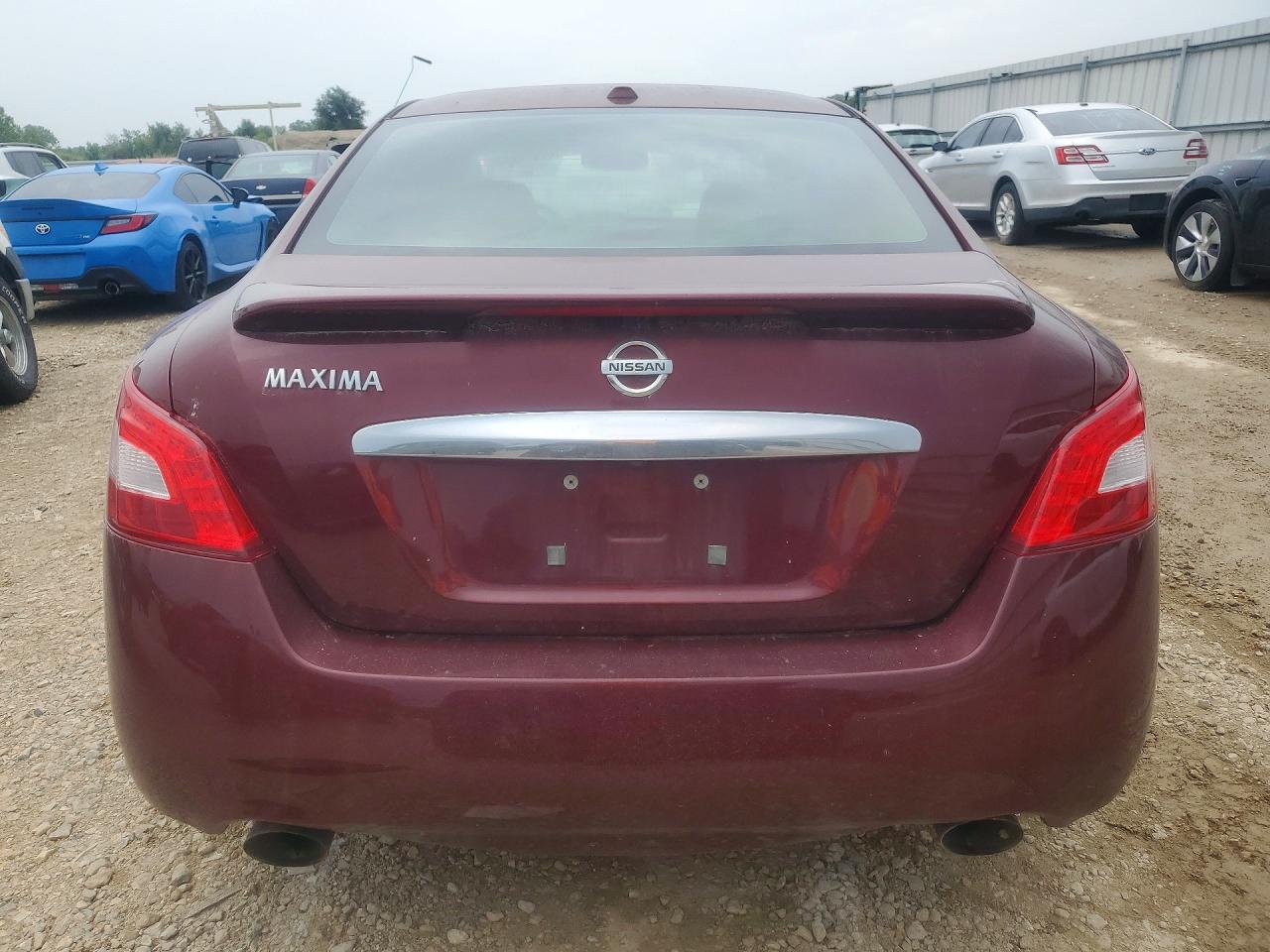 2009 Nissan Maxima 3.5 S Red vin: 1N4AA51E89C814987