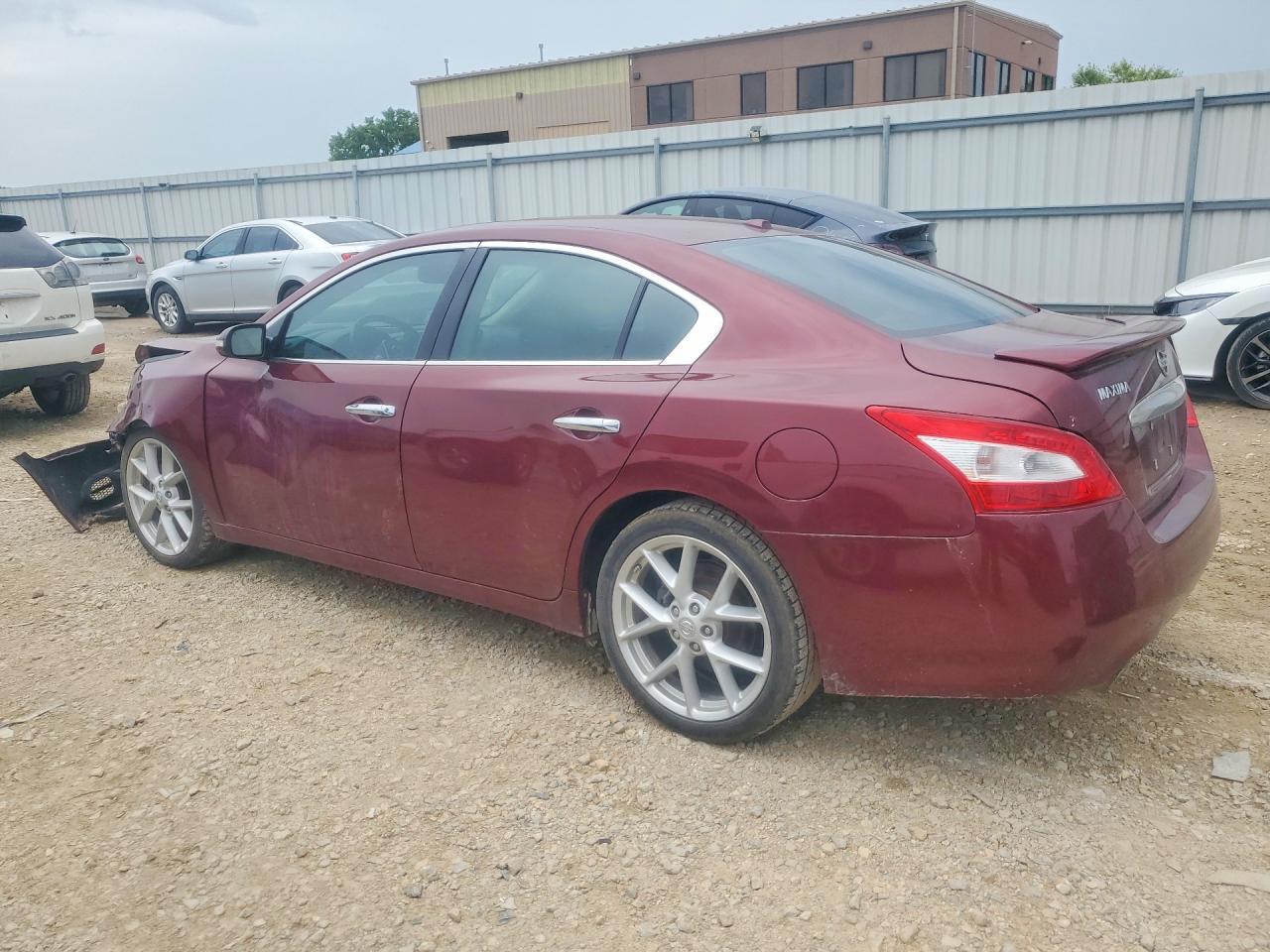 2009 Nissan Maxima 3.5 S Red vin: 1N4AA51E89C814987