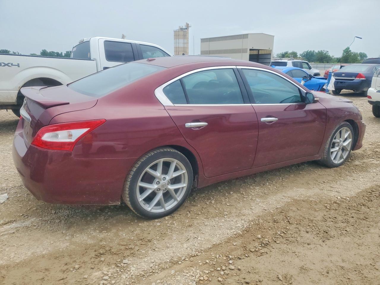 2009 Nissan Maxima 3.5 S Red vin: 1N4AA51E89C814987