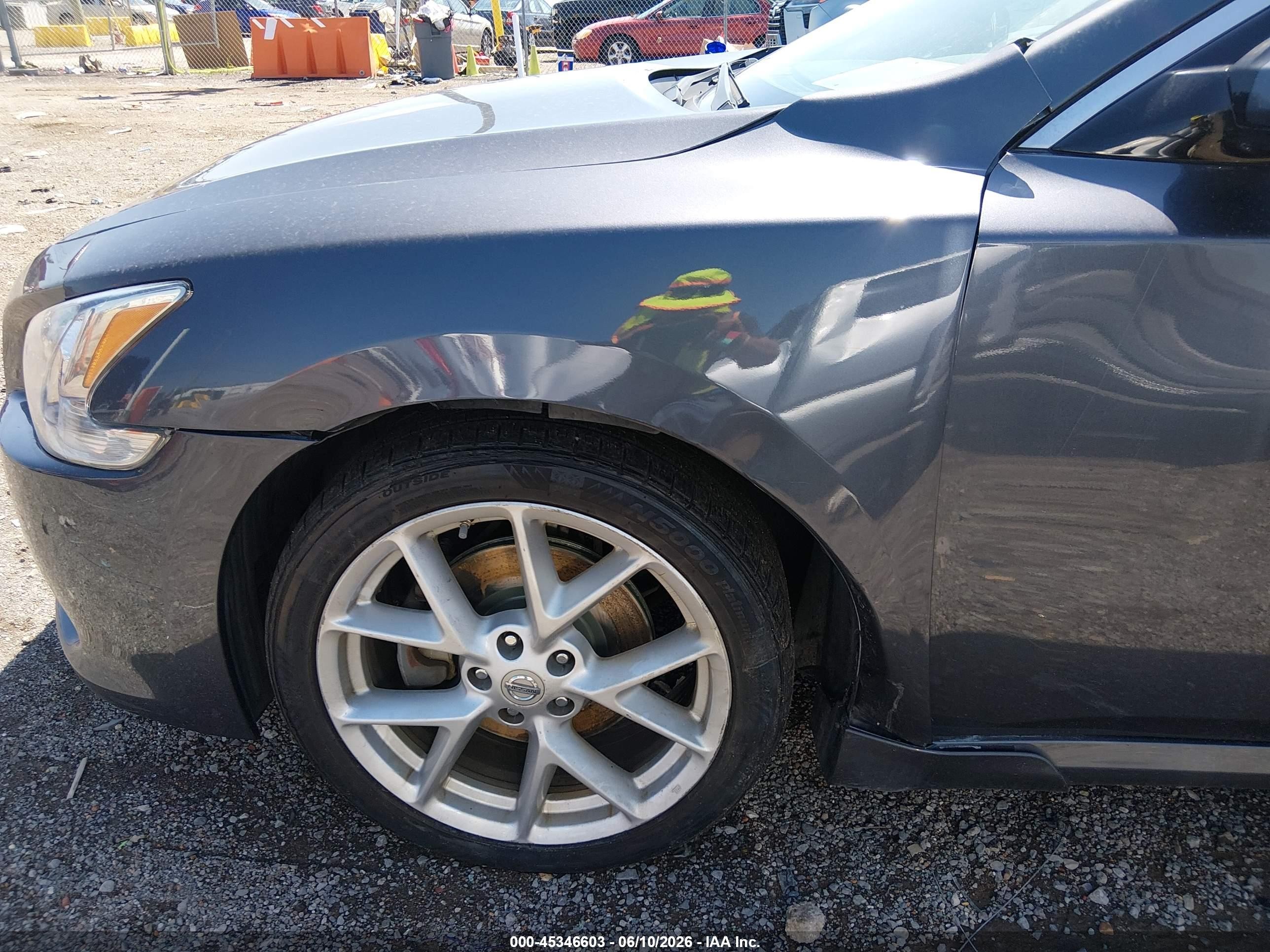 2009 Nissan Maxima 3.5 Sv Black vin: 1N4AA51E89C829893