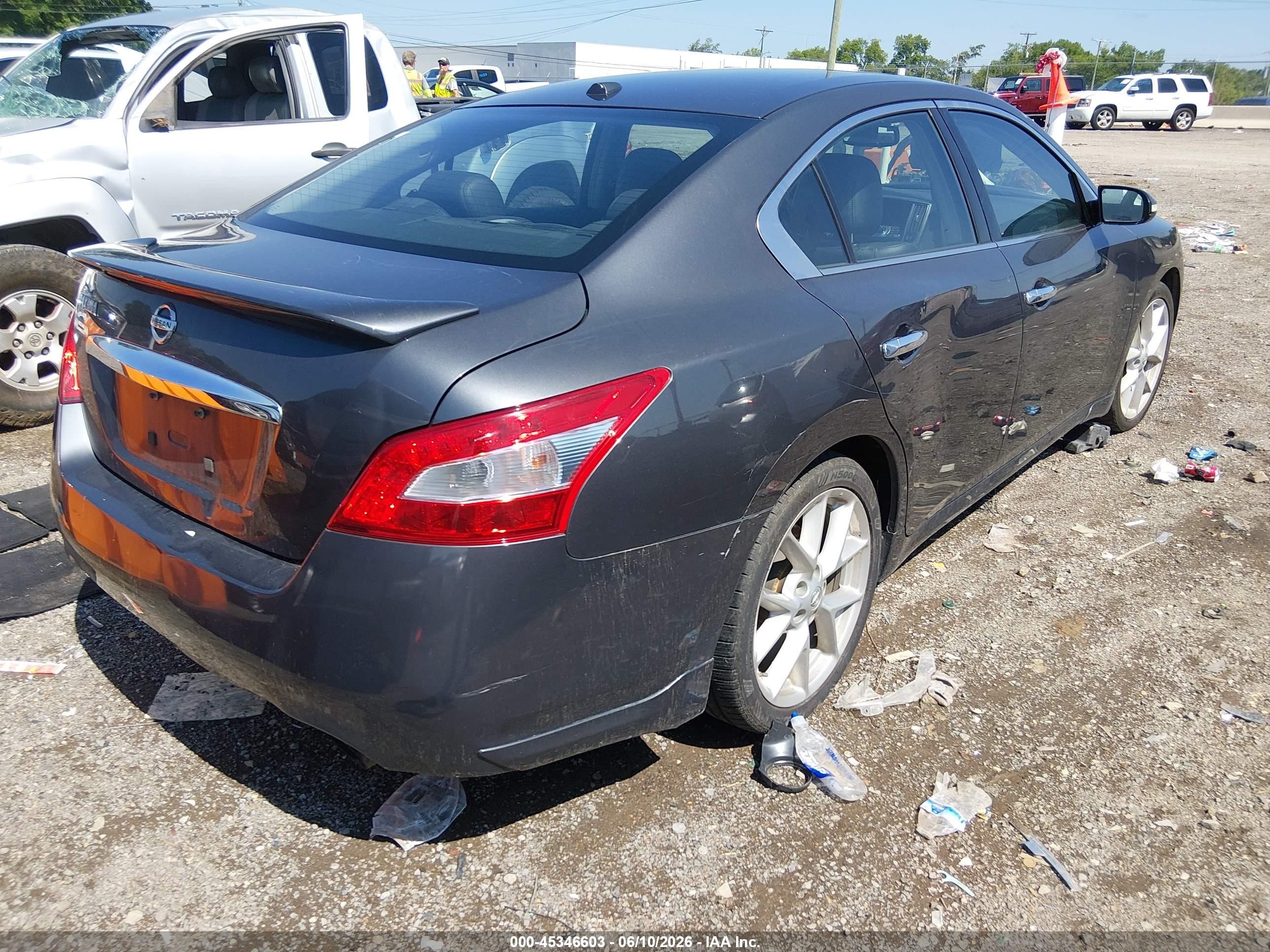 2009 Nissan Maxima 3.5 Sv Black vin: 1N4AA51E89C829893