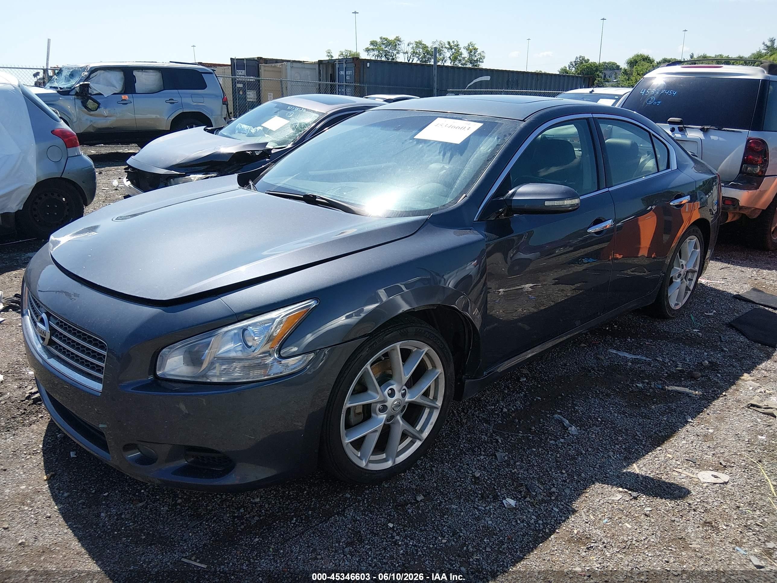 2009 Nissan Maxima 3.5 Sv Black vin: 1N4AA51E89C829893