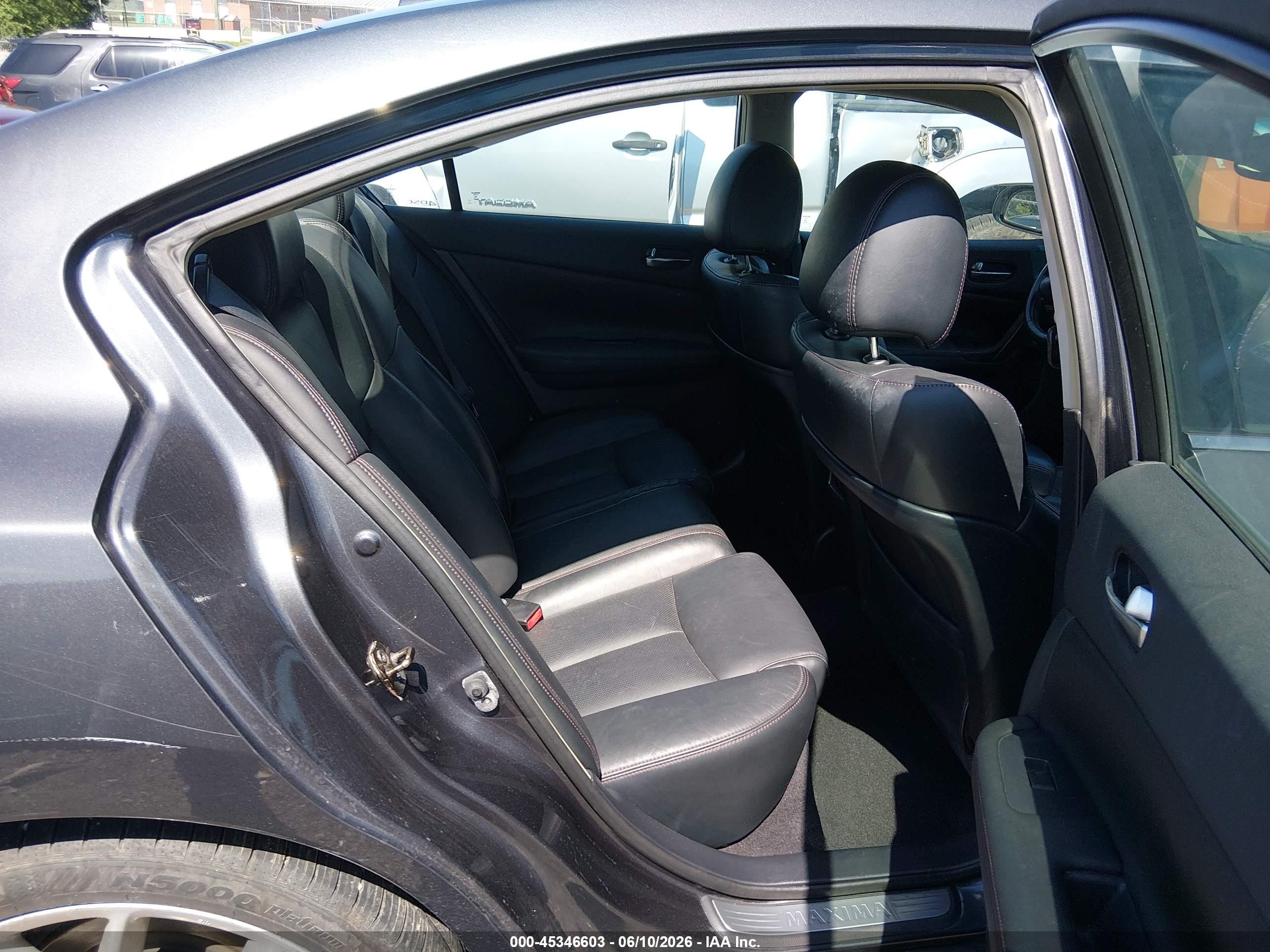 2009 Nissan Maxima 3.5 Sv Black vin: 1N4AA51E89C829893