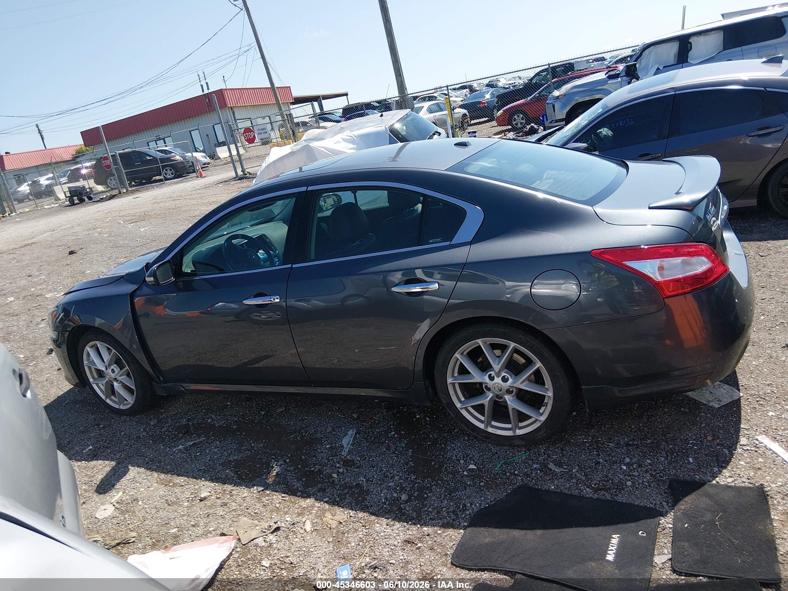 2009 Nissan Maxima 3.5 Sv Black vin: 1N4AA51E89C829893