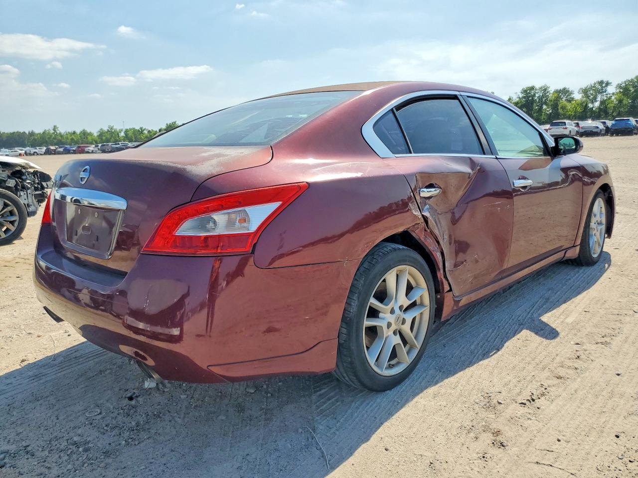 2009 Nissan Maxima 3.5 S Burgundy vin: 1N4AA51E89C831031