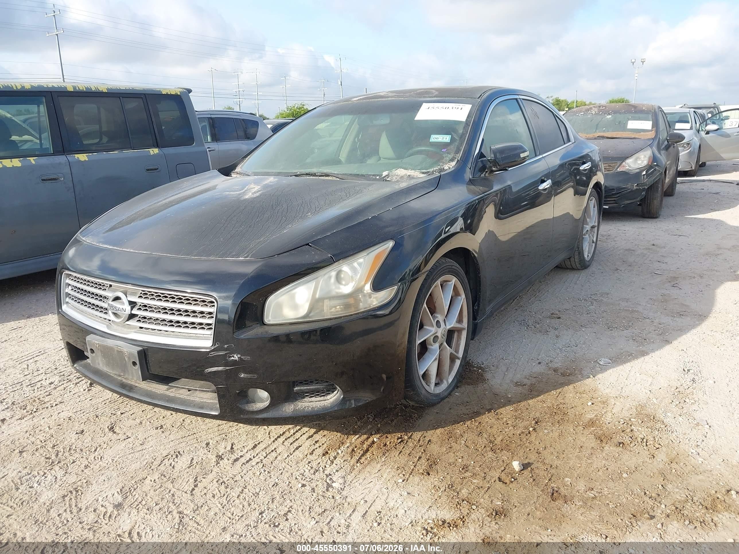 2009 Nissan Maxima 3.5 Sv Black vin: 1N4AA51E89C846760