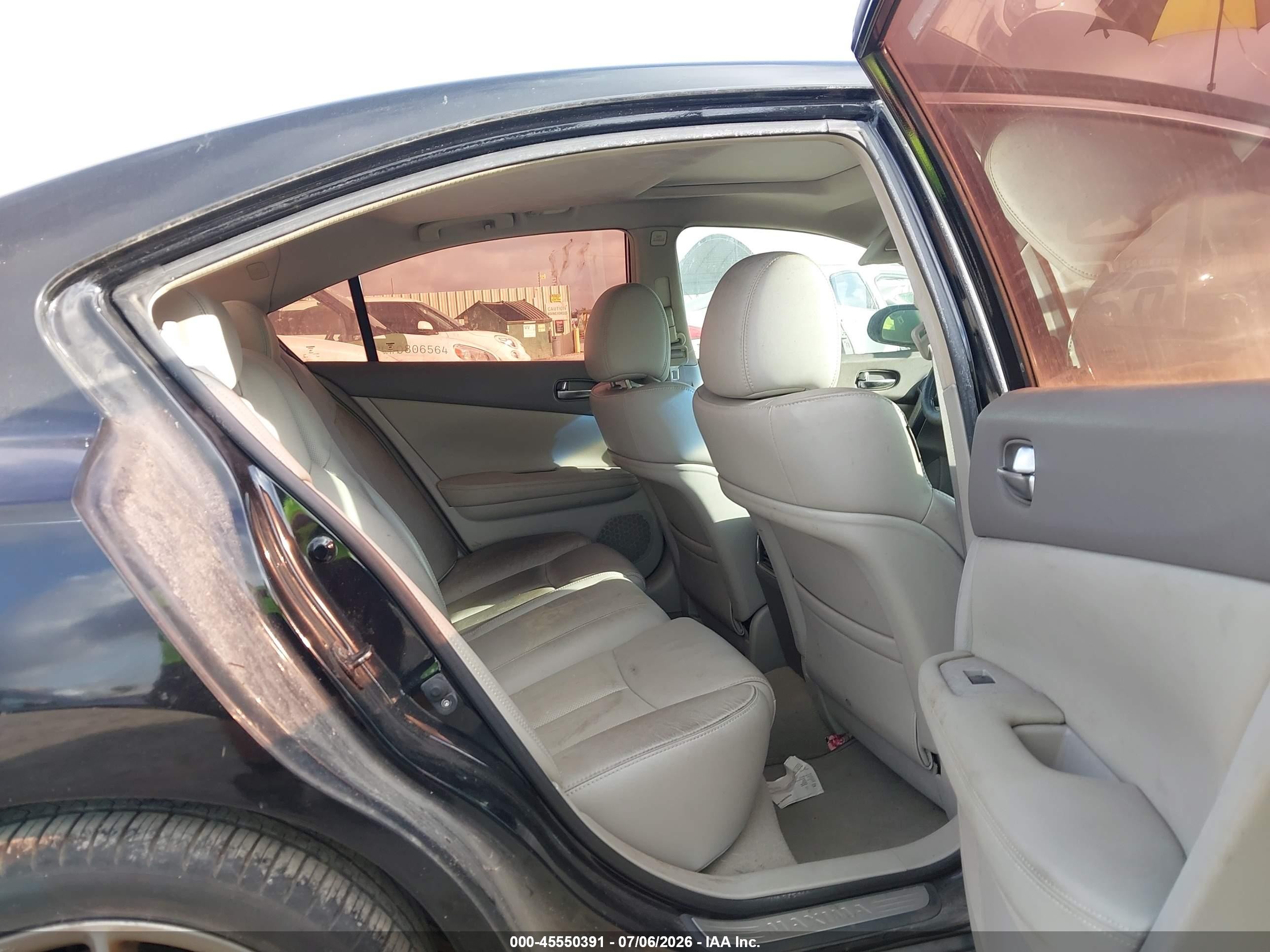 2009 Nissan Maxima 3.5 Sv Black vin: 1N4AA51E89C846760