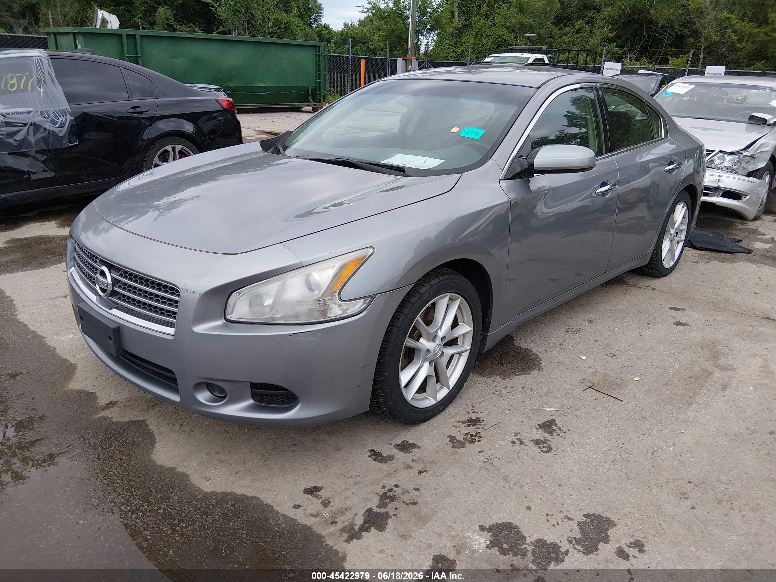 2009 Nissan Maxima 3.5 S Silver vin: 1N4AA51E89C851408