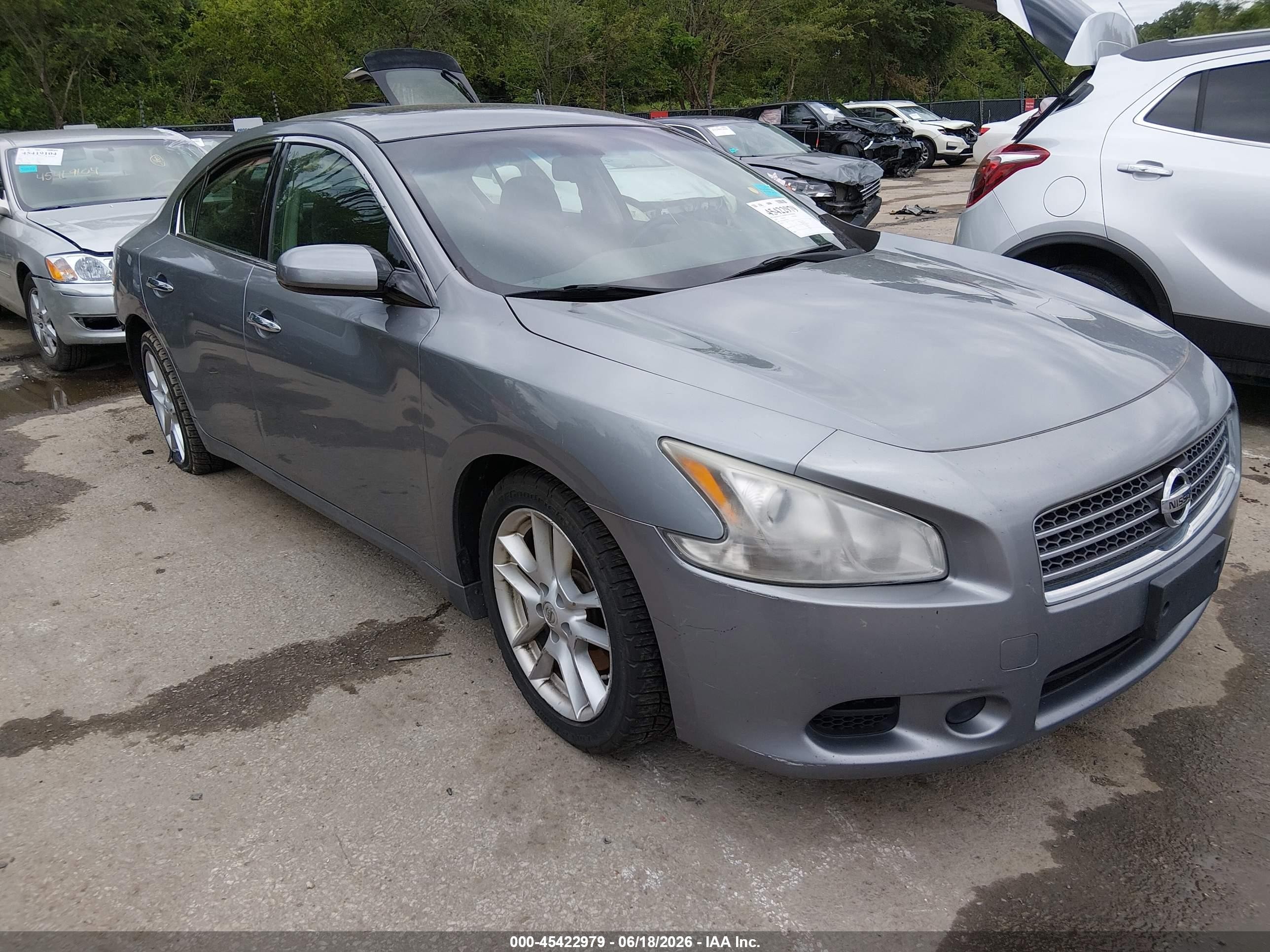 2009 Nissan Maxima 3.5 S Silver vin: 1N4AA51E89C851408