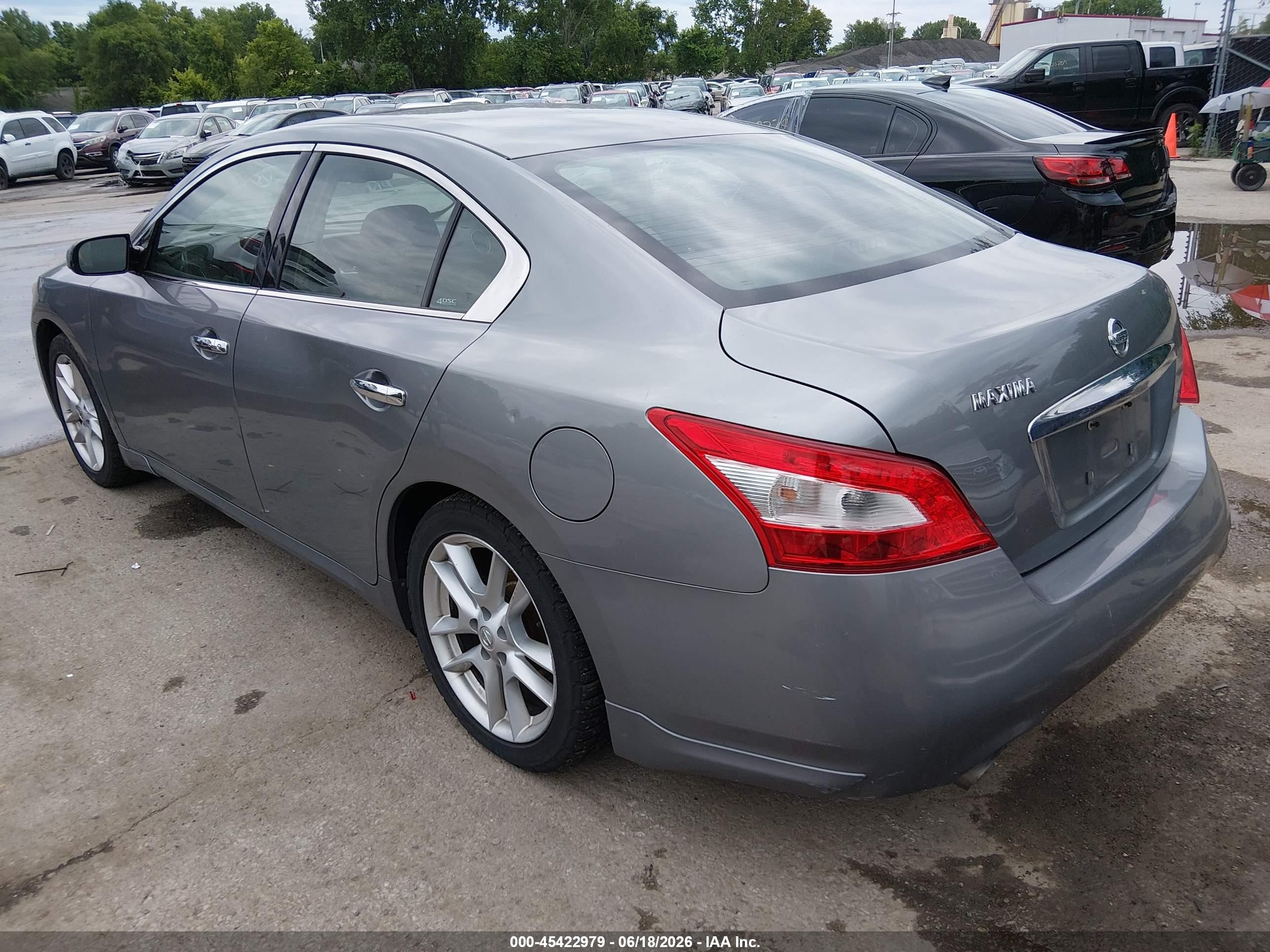 2009 Nissan Maxima 3.5 S Silver vin: 1N4AA51E89C851408