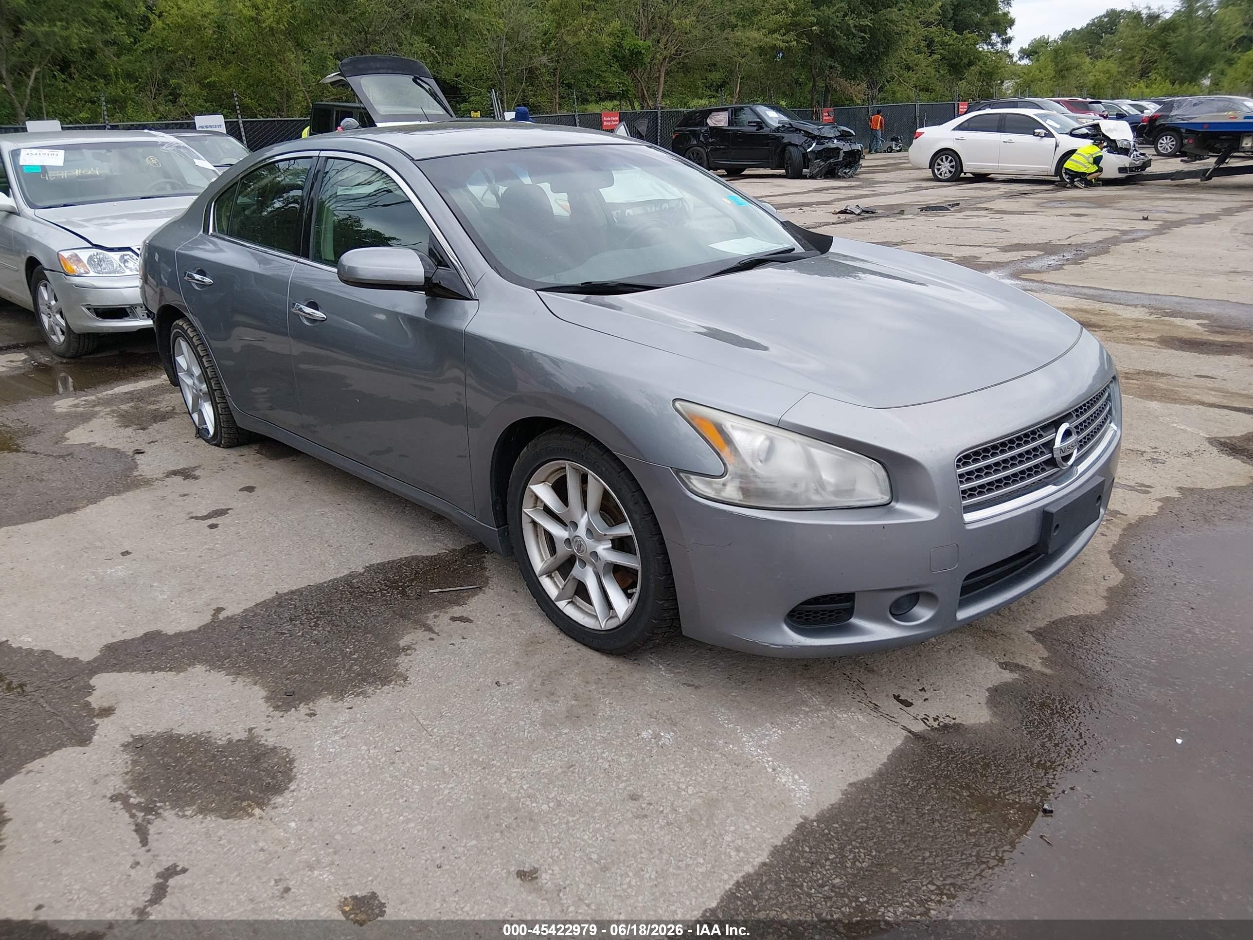 2009 Nissan Maxima 3.5 S Silver vin: 1N4AA51E89C851408
