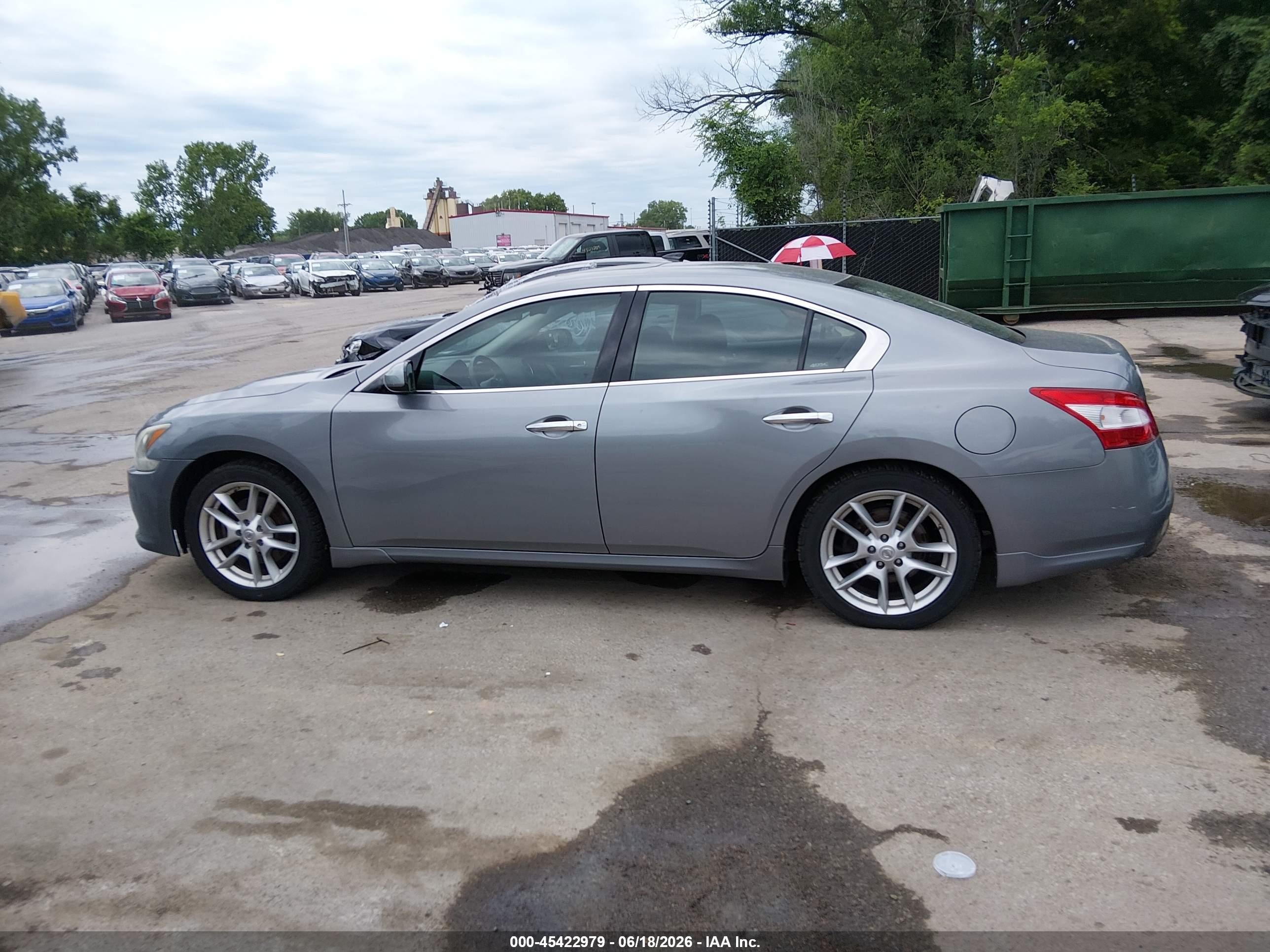 2009 Nissan Maxima 3.5 S Silver vin: 1N4AA51E89C851408