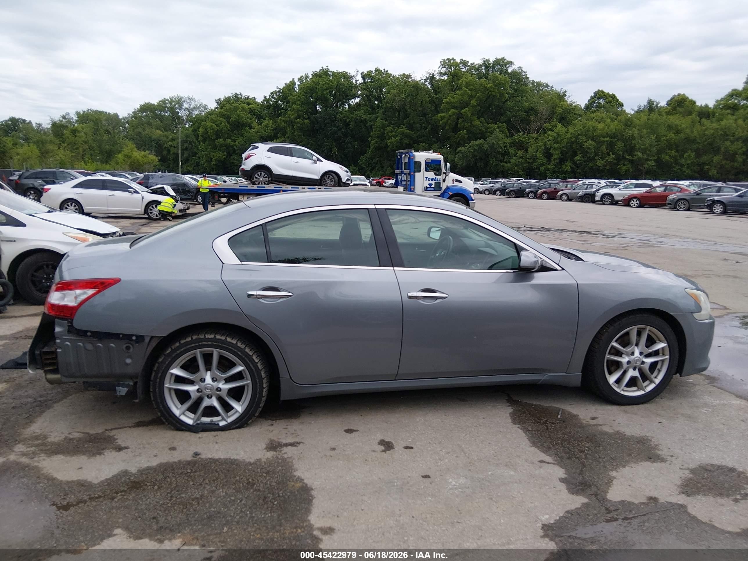 2009 Nissan Maxima 3.5 S Silver vin: 1N4AA51E89C851408
