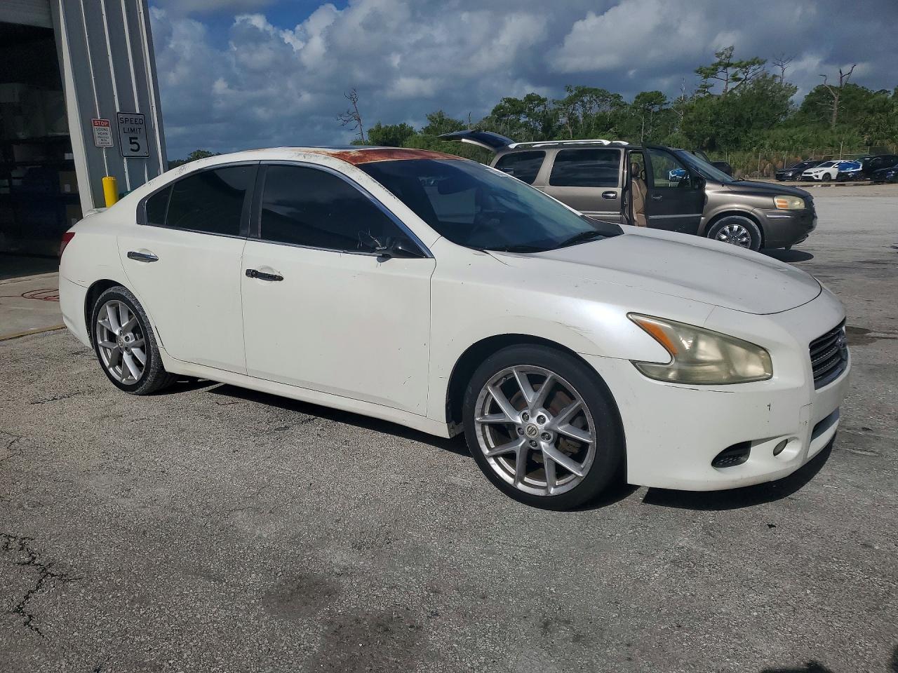 2009 Nissan Maxima 3.5 S White vin: 1N4AA51E99C805053