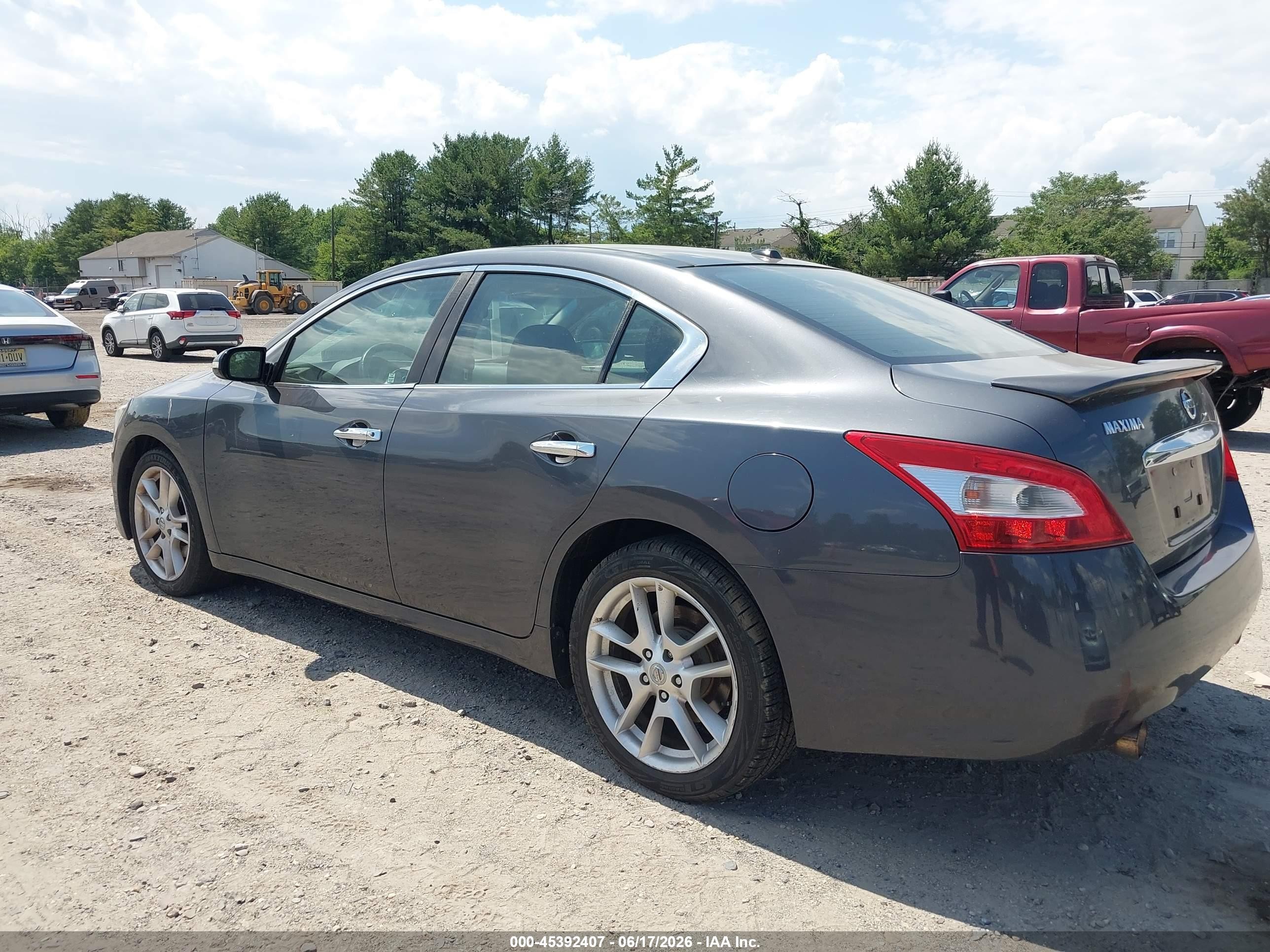 2009 Nissan Maxima 3.5 Sv Gray vin: 1N4AA51E99C806476