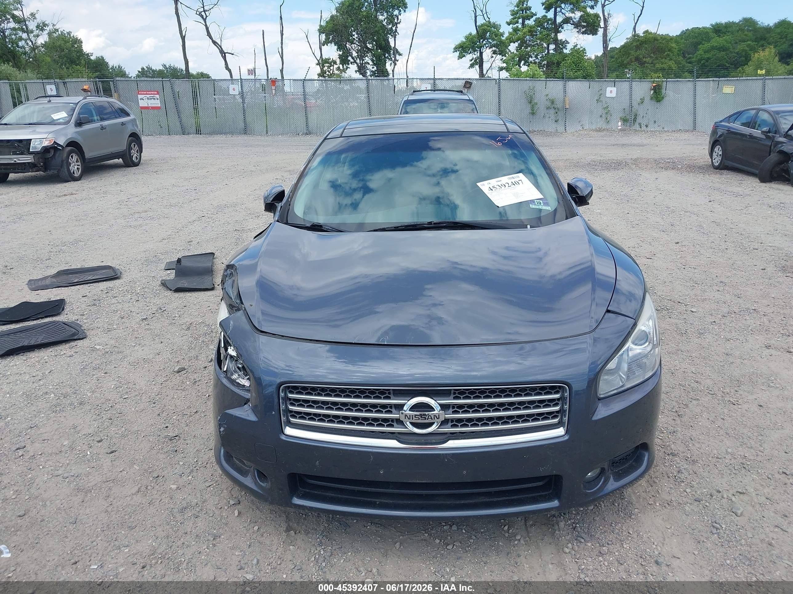 2009 Nissan Maxima 3.5 Sv Gray vin: 1N4AA51E99C806476