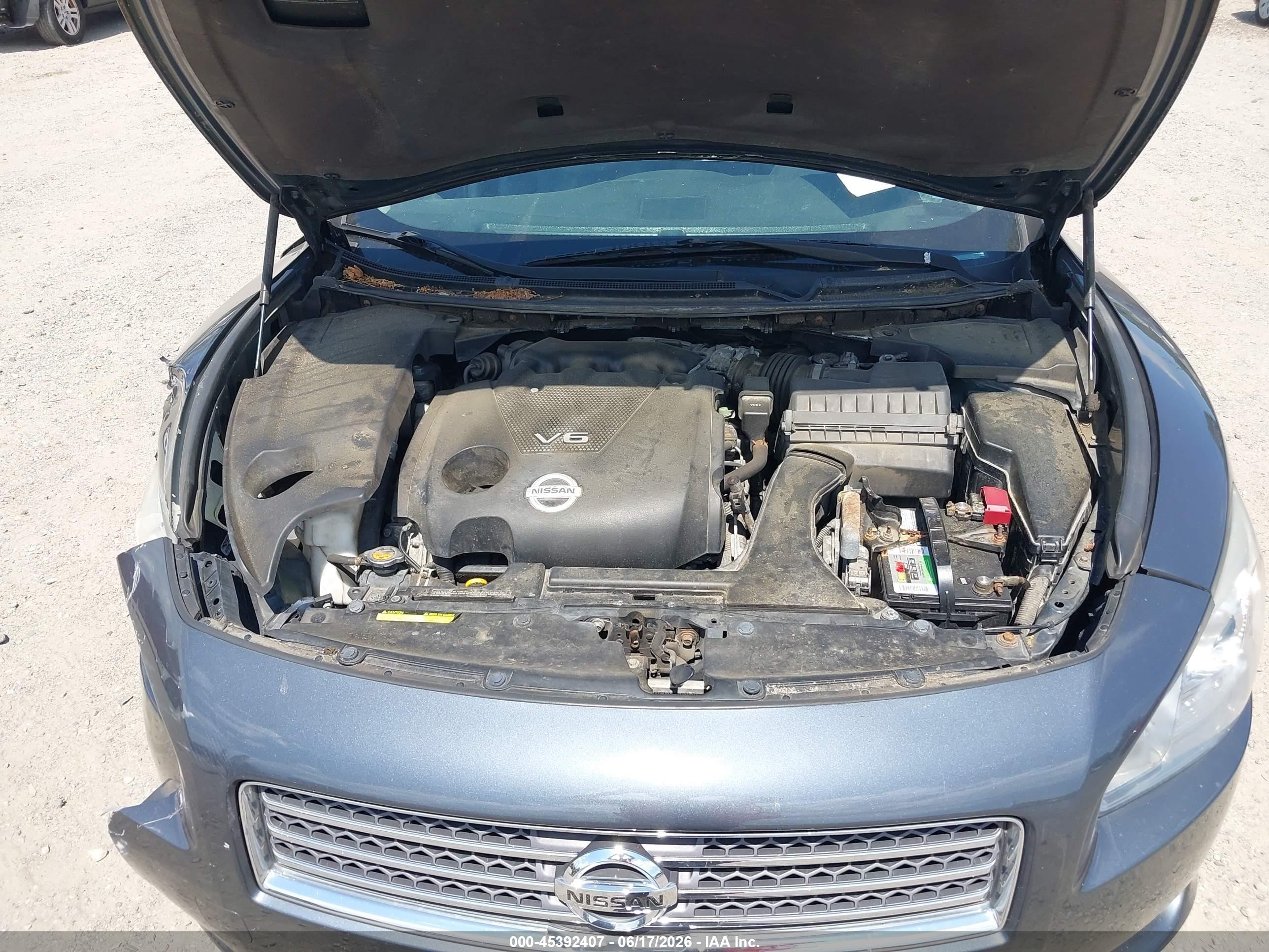 2009 Nissan Maxima 3.5 Sv Gray vin: 1N4AA51E99C806476