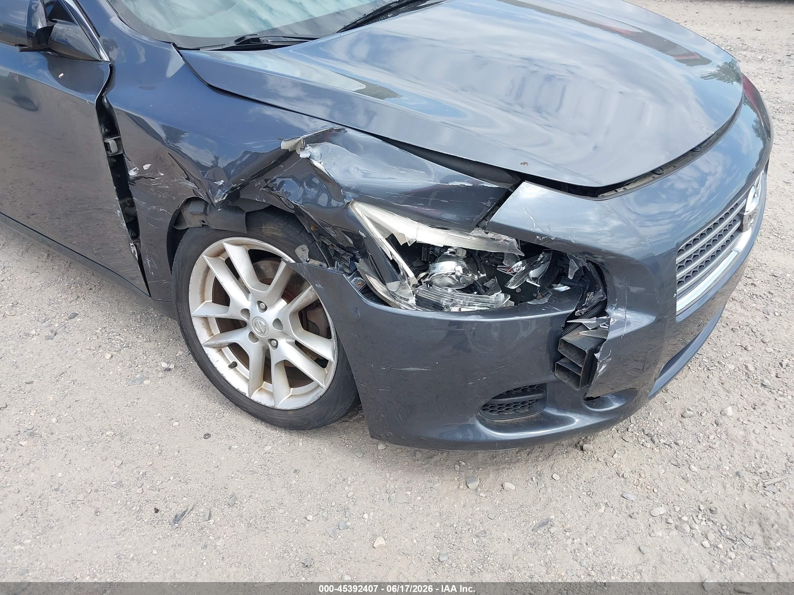 2009 Nissan Maxima 3.5 Sv Gray vin: 1N4AA51E99C806476