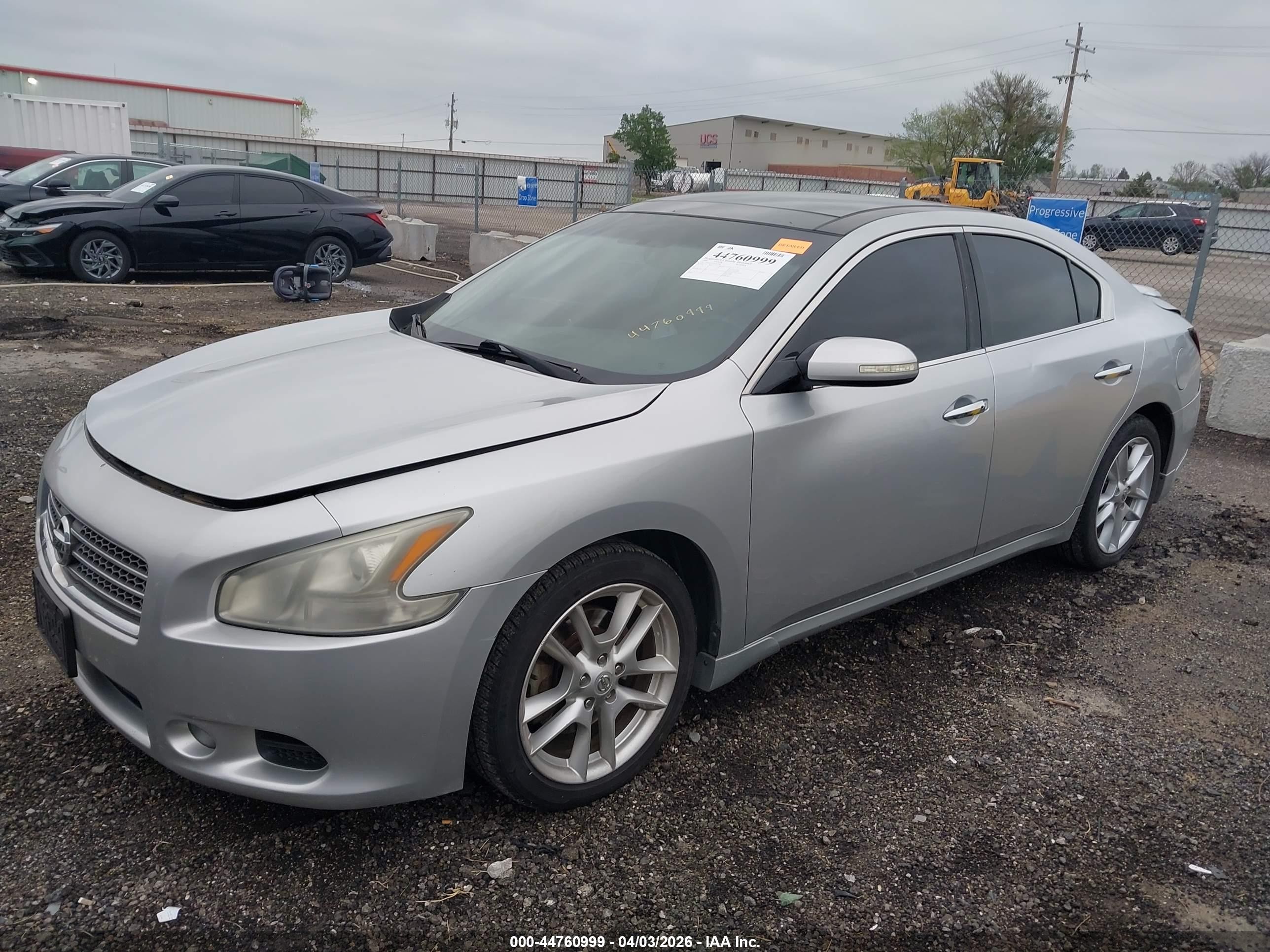 2009 Nissan Maxima 3.5 Sv Silver vin: 1N4AA51E99C811306