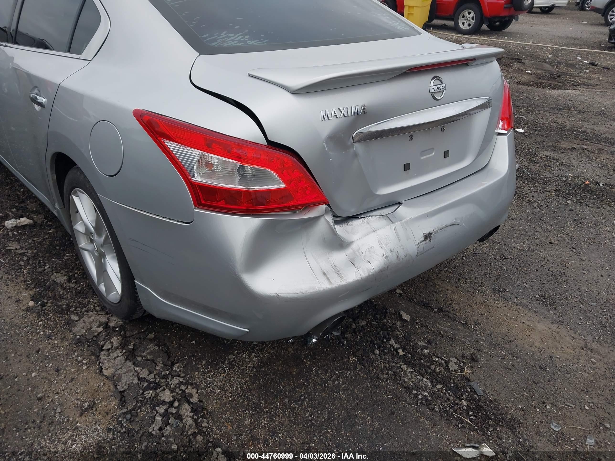 2009 Nissan Maxima 3.5 Sv Silver vin: 1N4AA51E99C811306