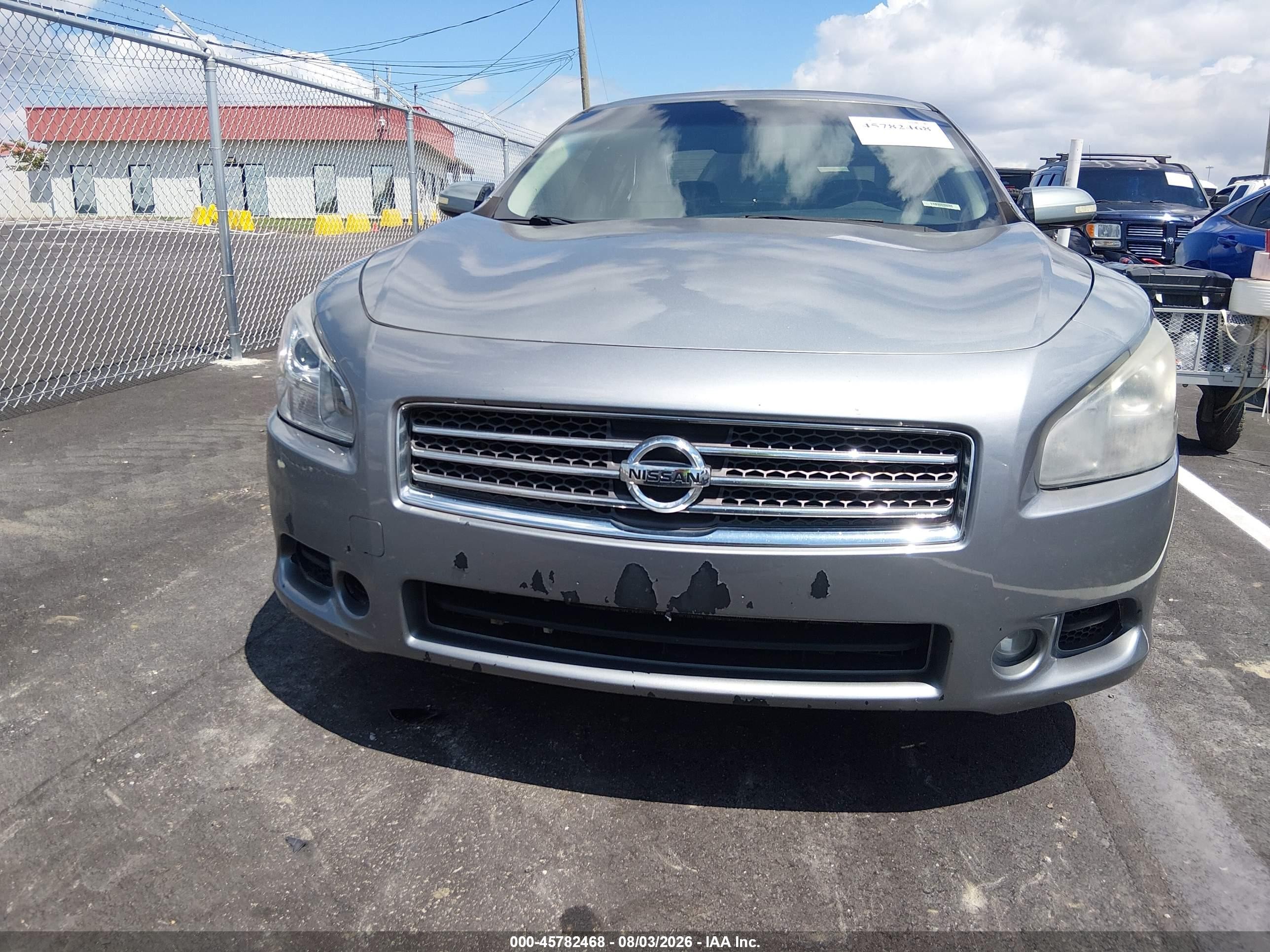 2009 Nissan Maxima 3.5 Sv Gray vin: 1N4AA51E99C816702