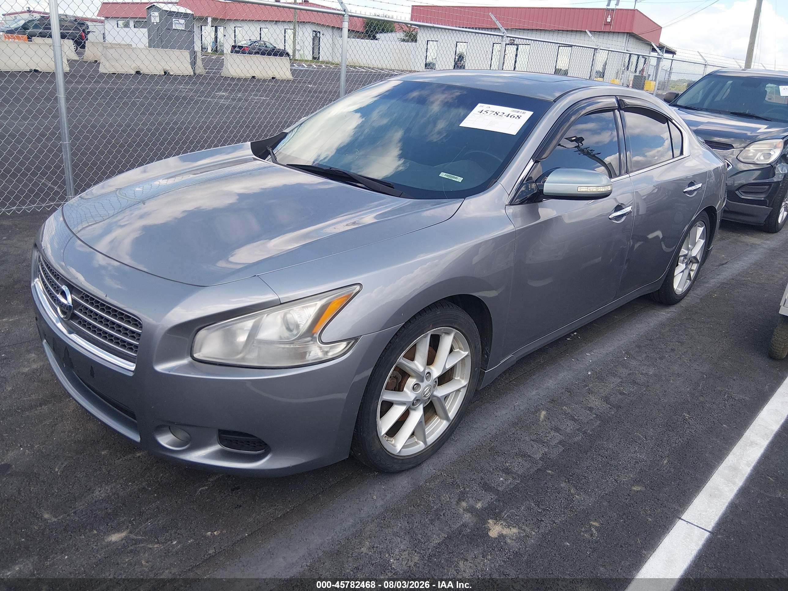 2009 Nissan Maxima 3.5 Sv Gray vin: 1N4AA51E99C816702
