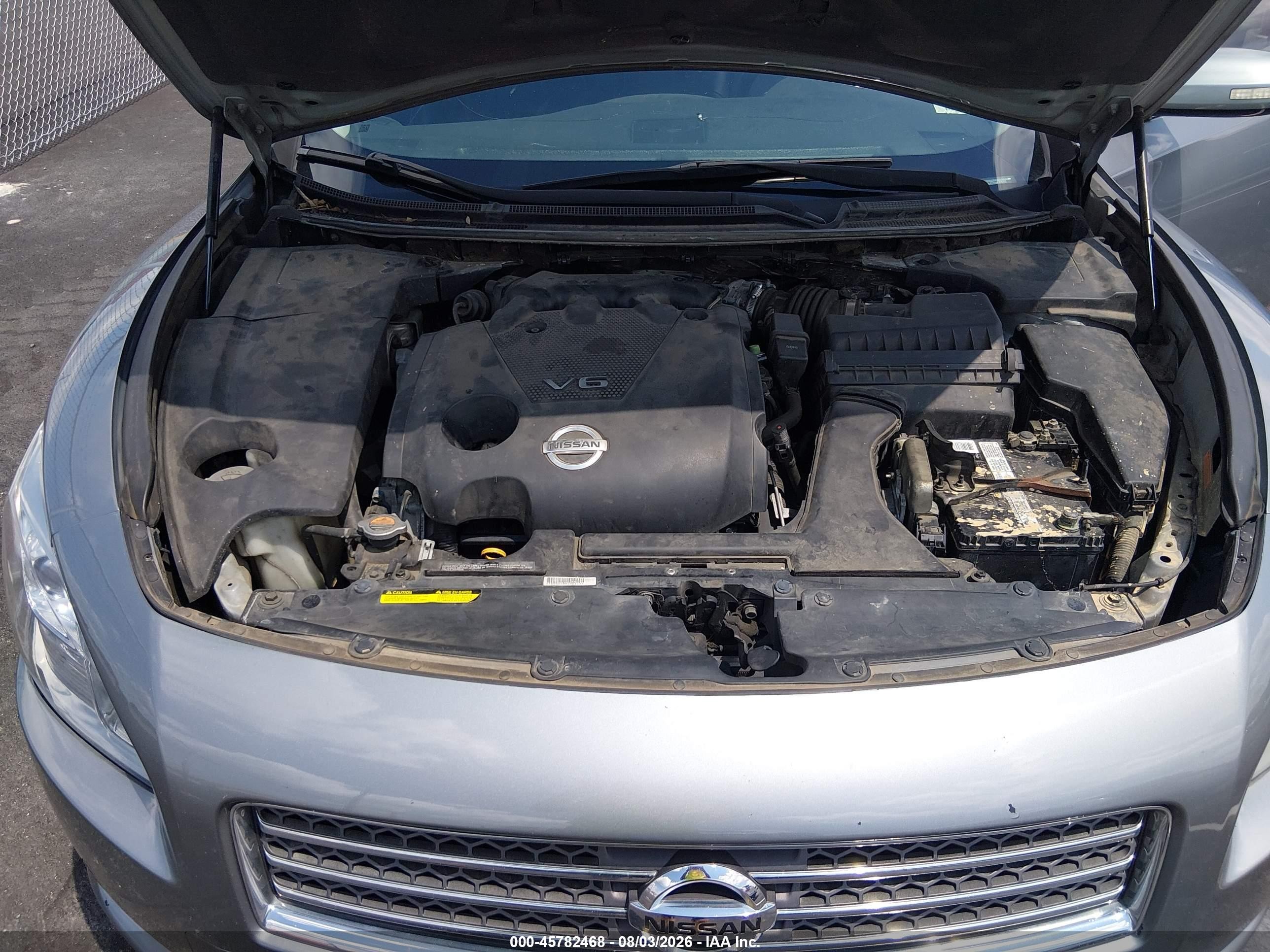 2009 Nissan Maxima 3.5 Sv Gray vin: 1N4AA51E99C816702