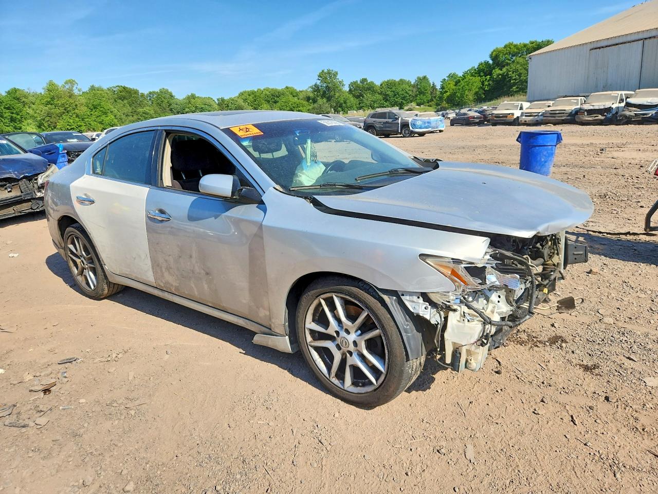 2009 Nissan Maxima 3.5 S Silver vin: 1N4AA51E99C843804